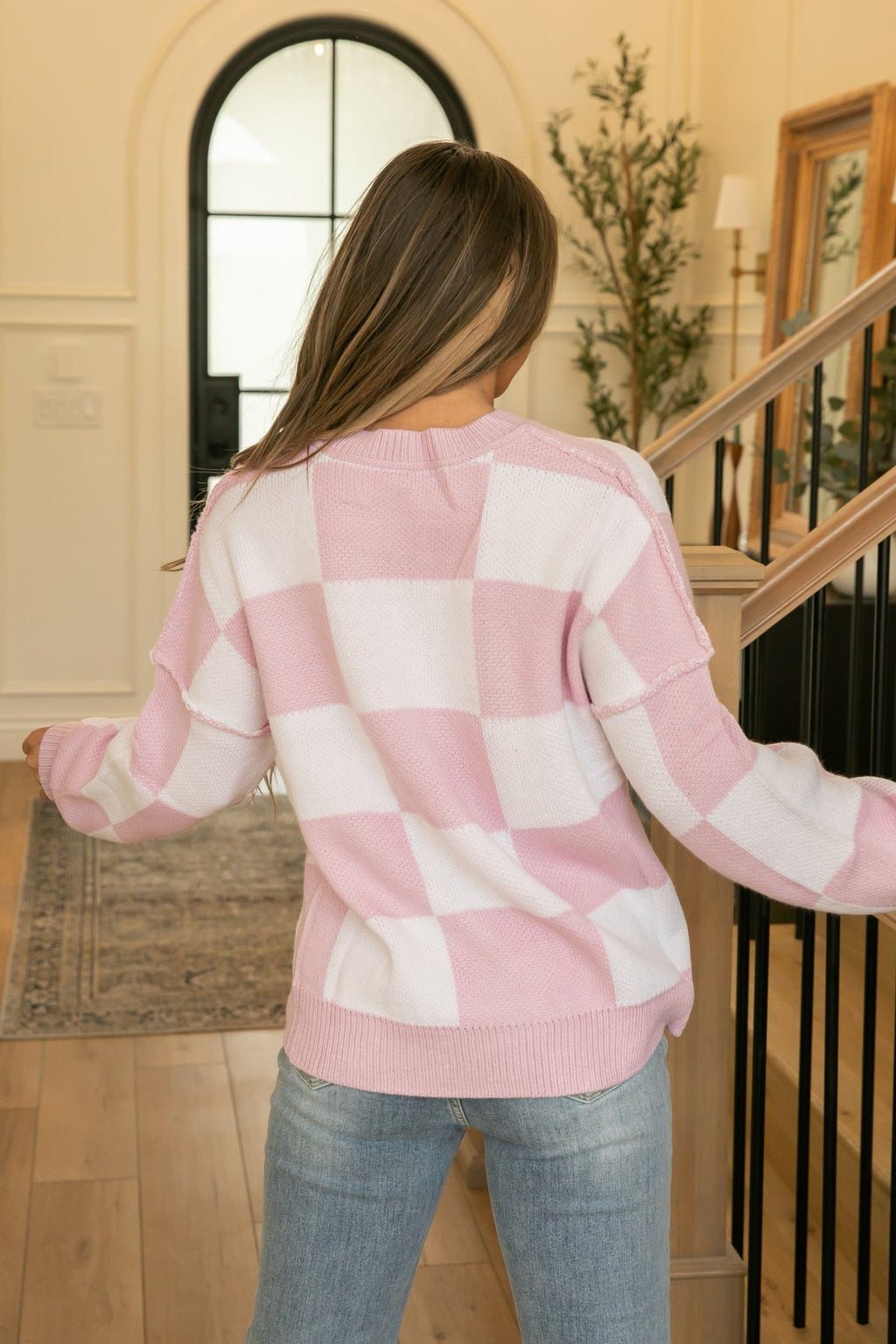 Women's Oversized Checkered Sweater (Buy 2 Free Shipping)