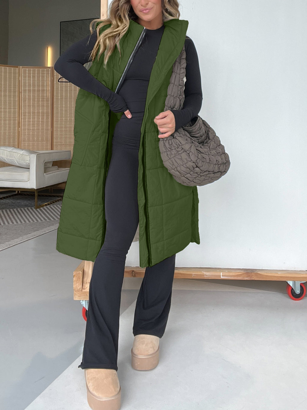 Women's Oversized Zipper Long Vest (Buy 2 Free Shipping)