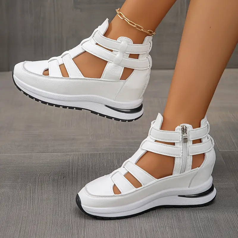🔥Last Day 60% OFF - Side Zipper Comfortable Lightweight Wedge Sandals