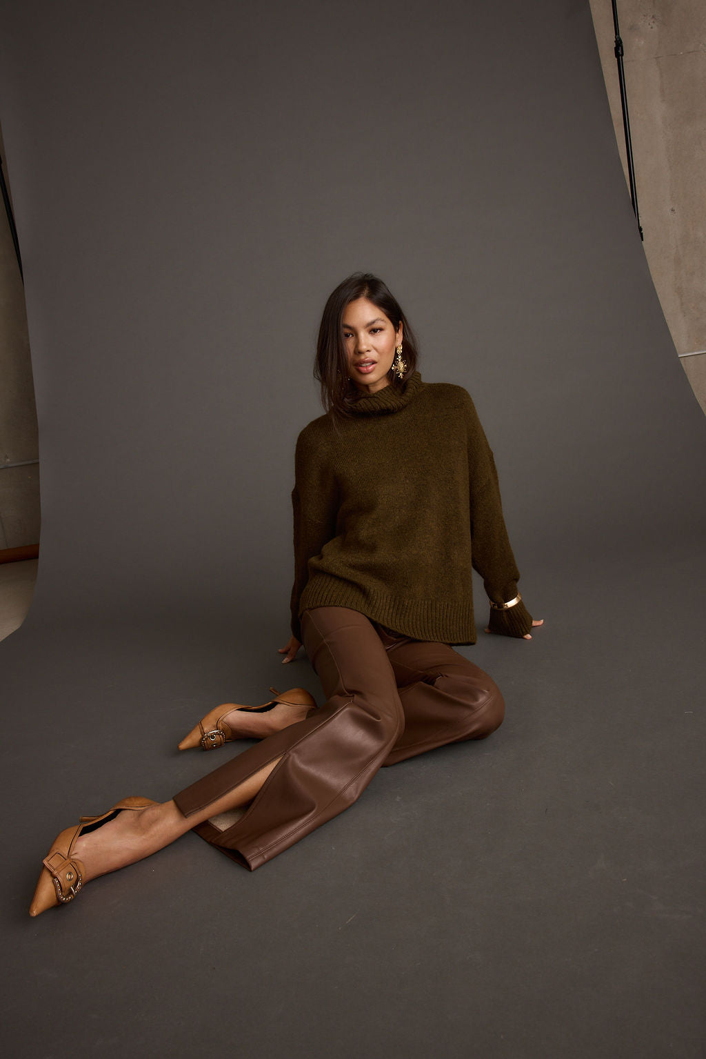 Cedar Oversized Sweater Turtleneck