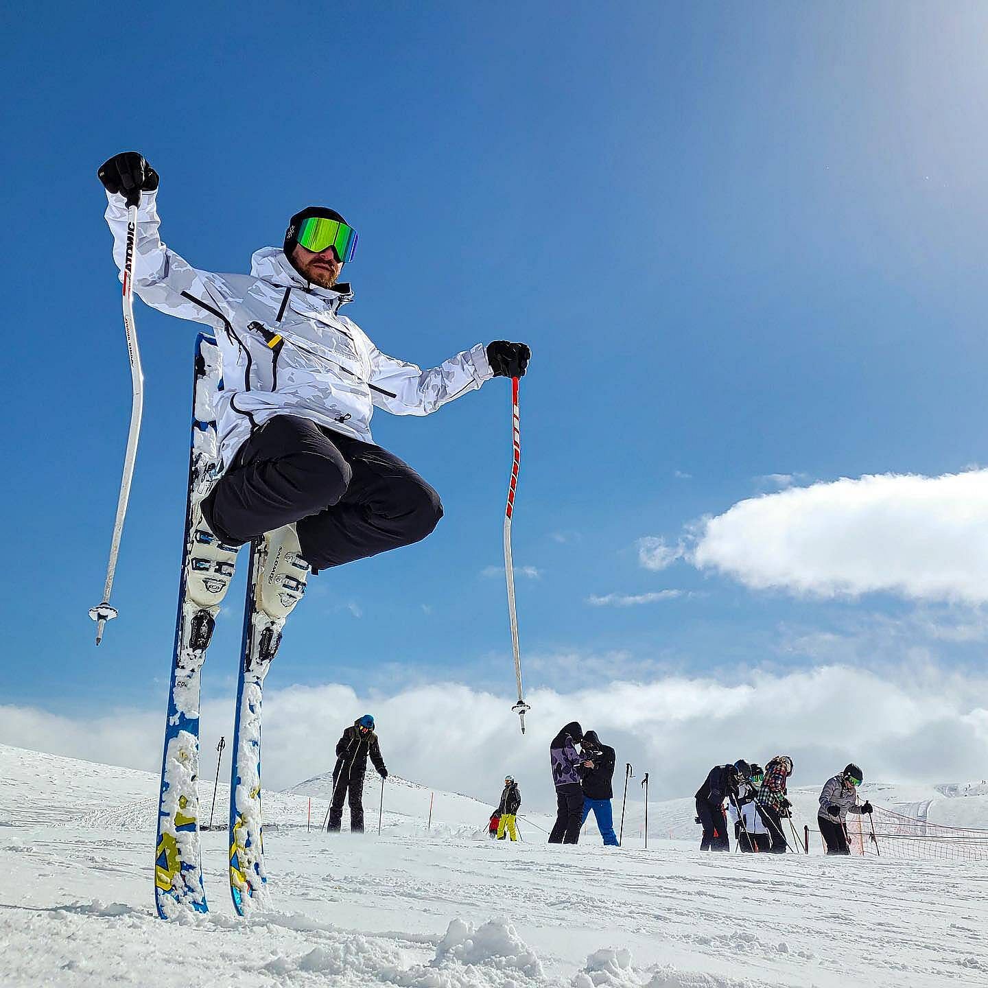 Snowboard Jacket For Men Grey Camo