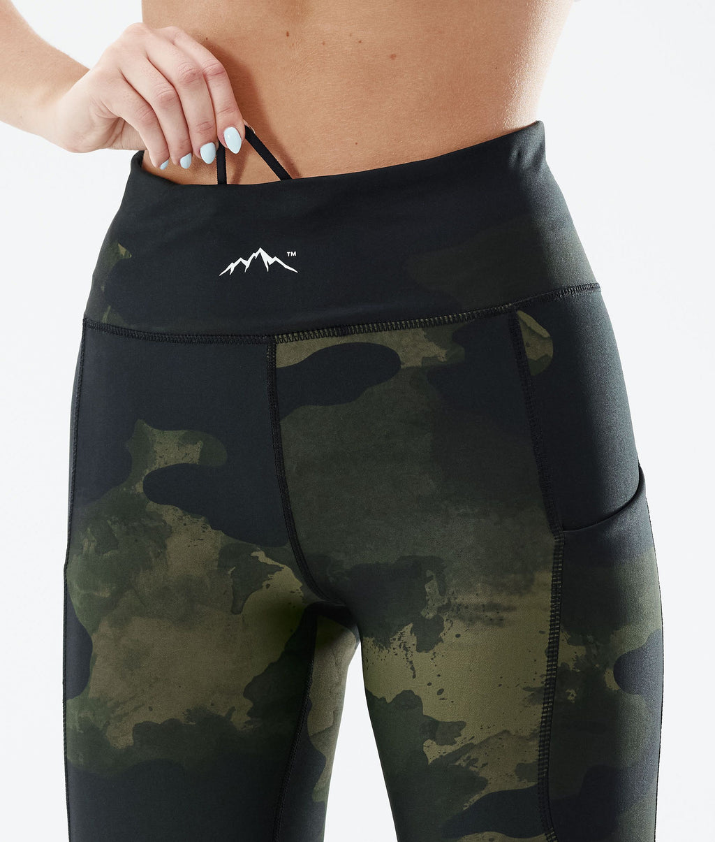 Leggings Women Green Camo
