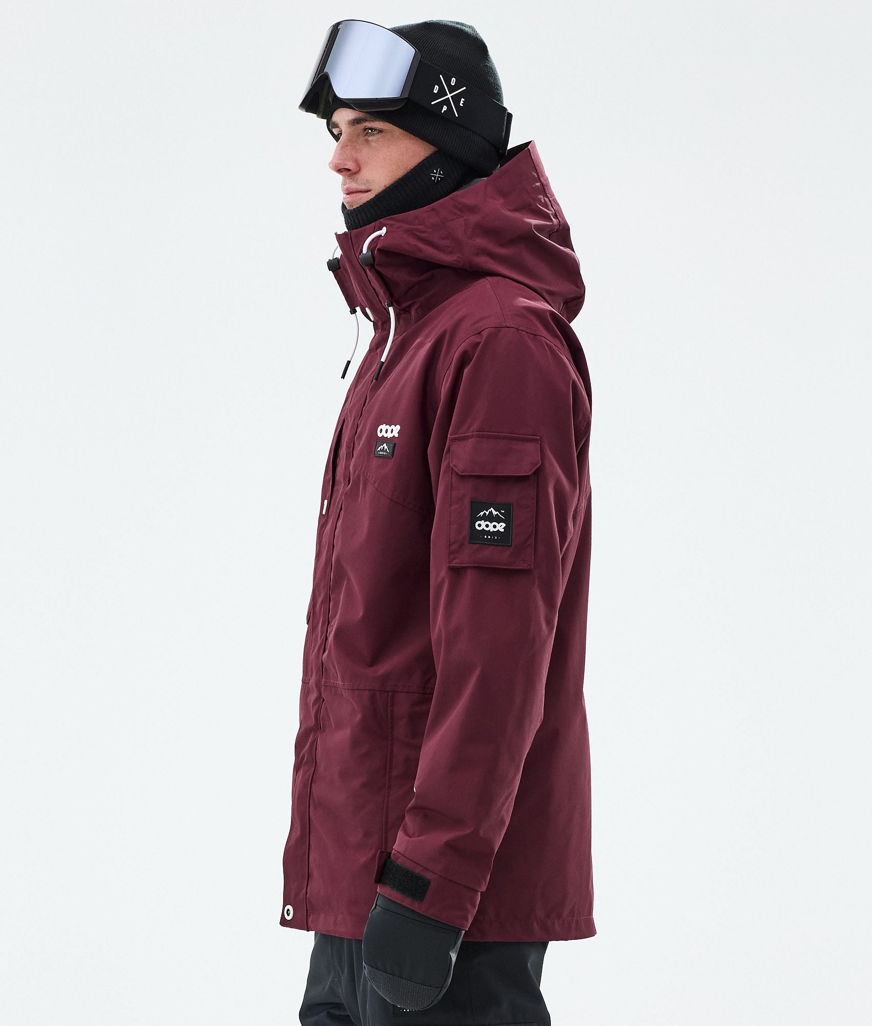 Snowboard Jacket For Men Burgundy