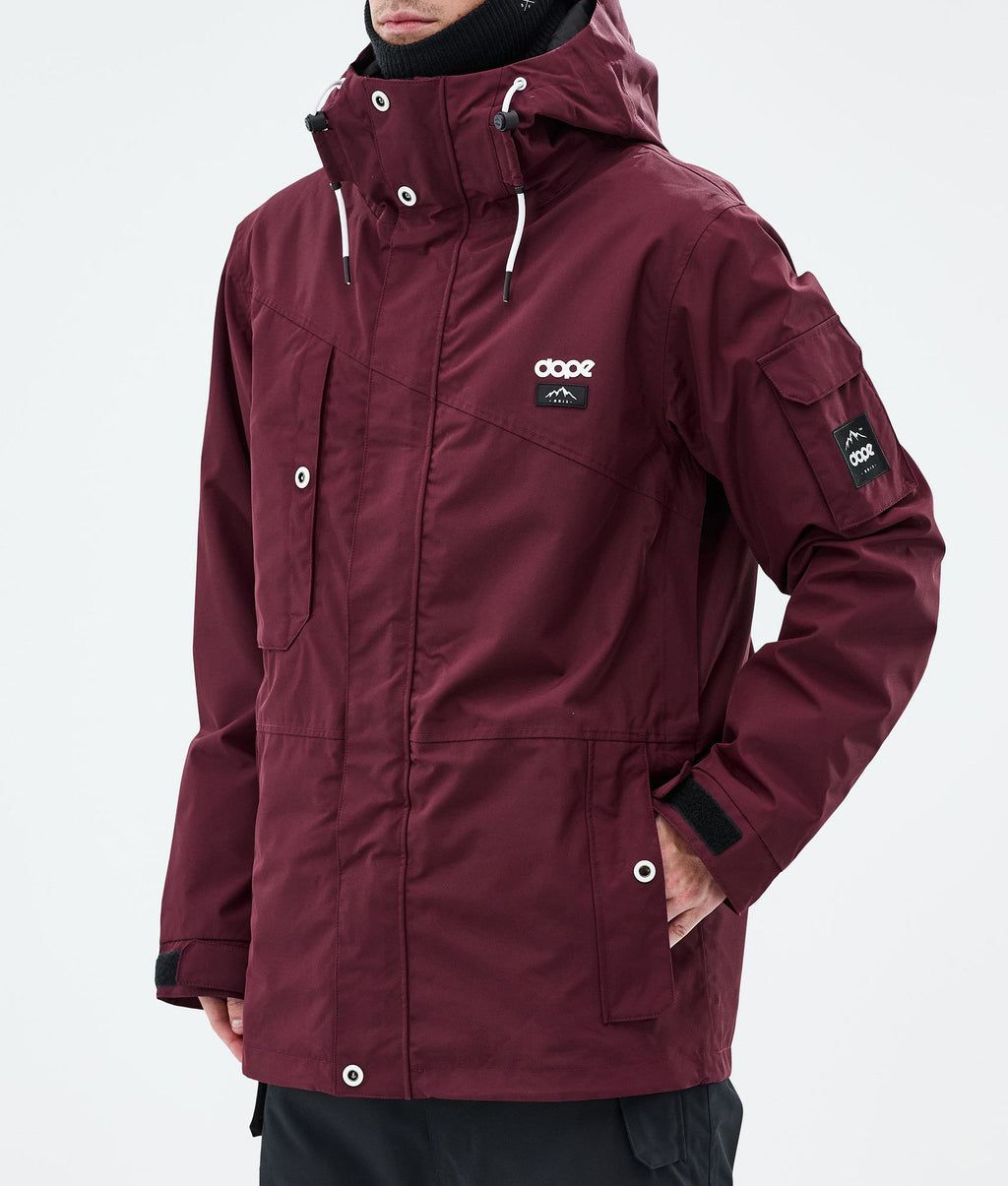 Snowboard Jacket For Men Burgundy