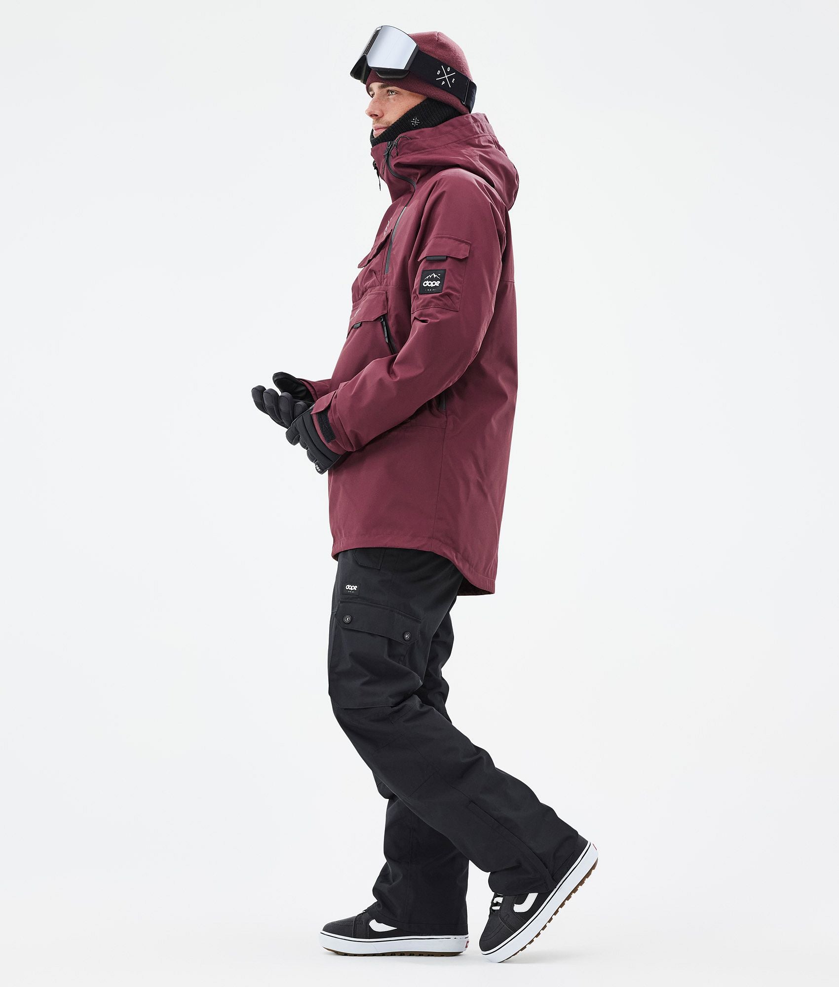 Snowboard Jacket For Men Burgundy
