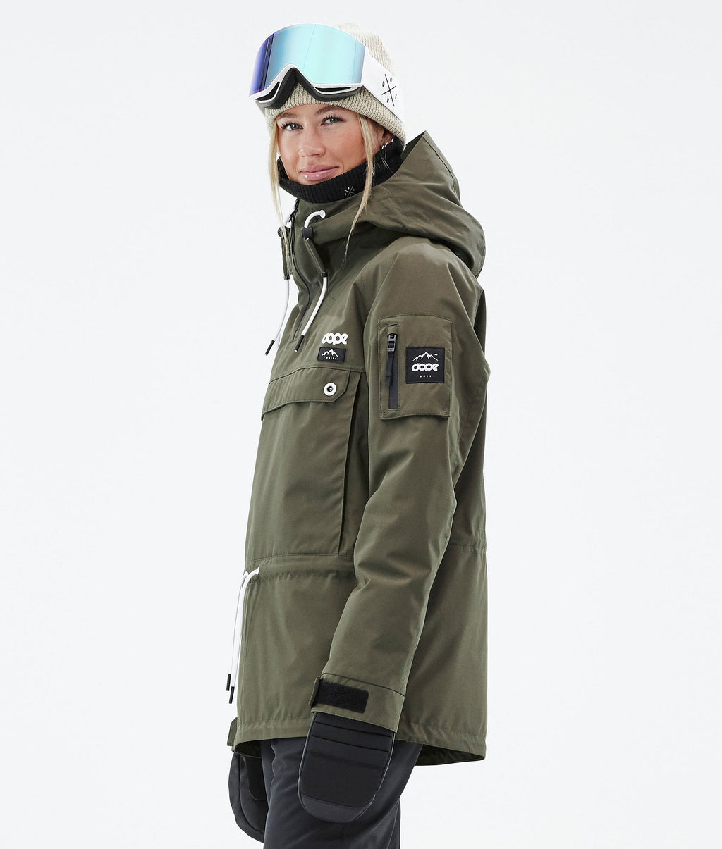 Snowboard Jacket For Women Olive Green