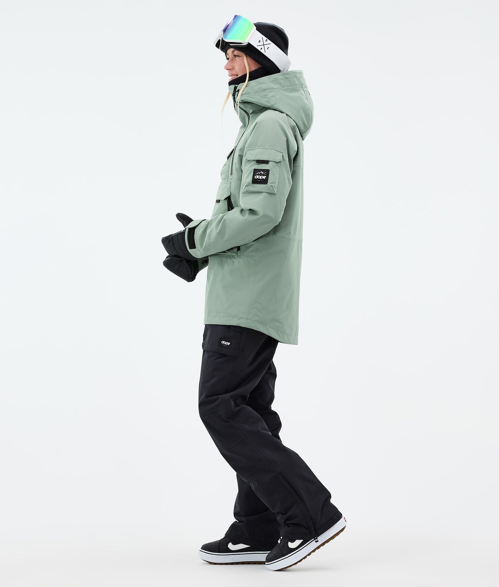 Snowboard Jacket For Women Faded Green