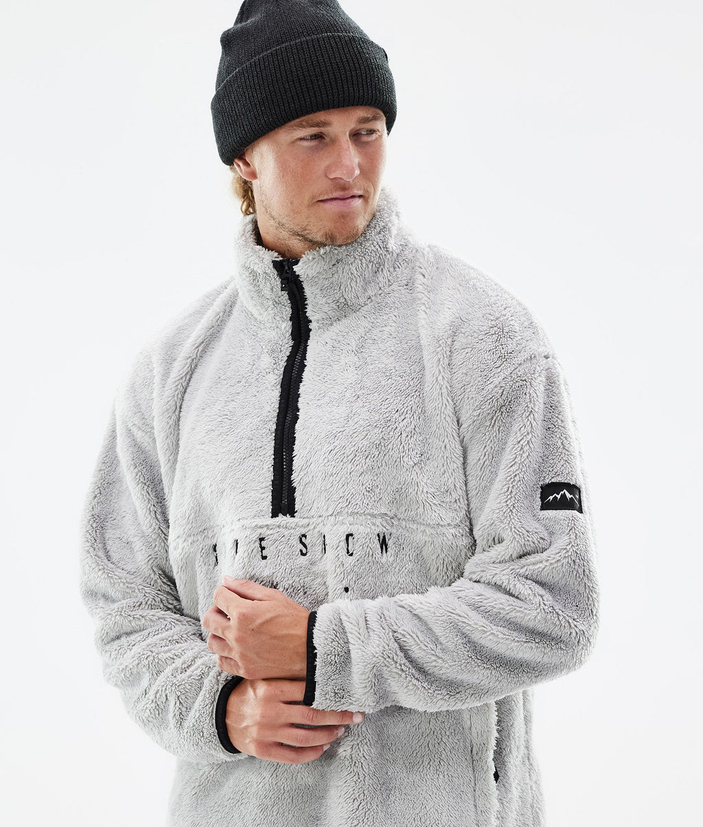 Fleece Sweater For Men Light Grey