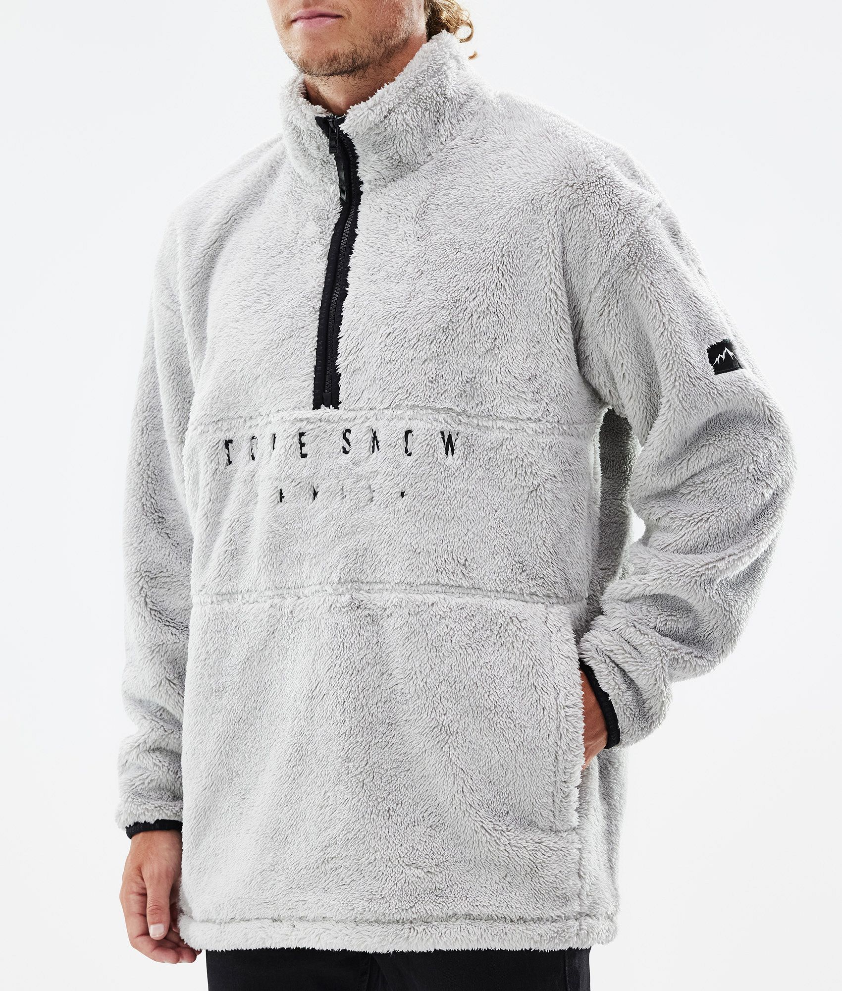Fleece Sweater For Men Light Grey
