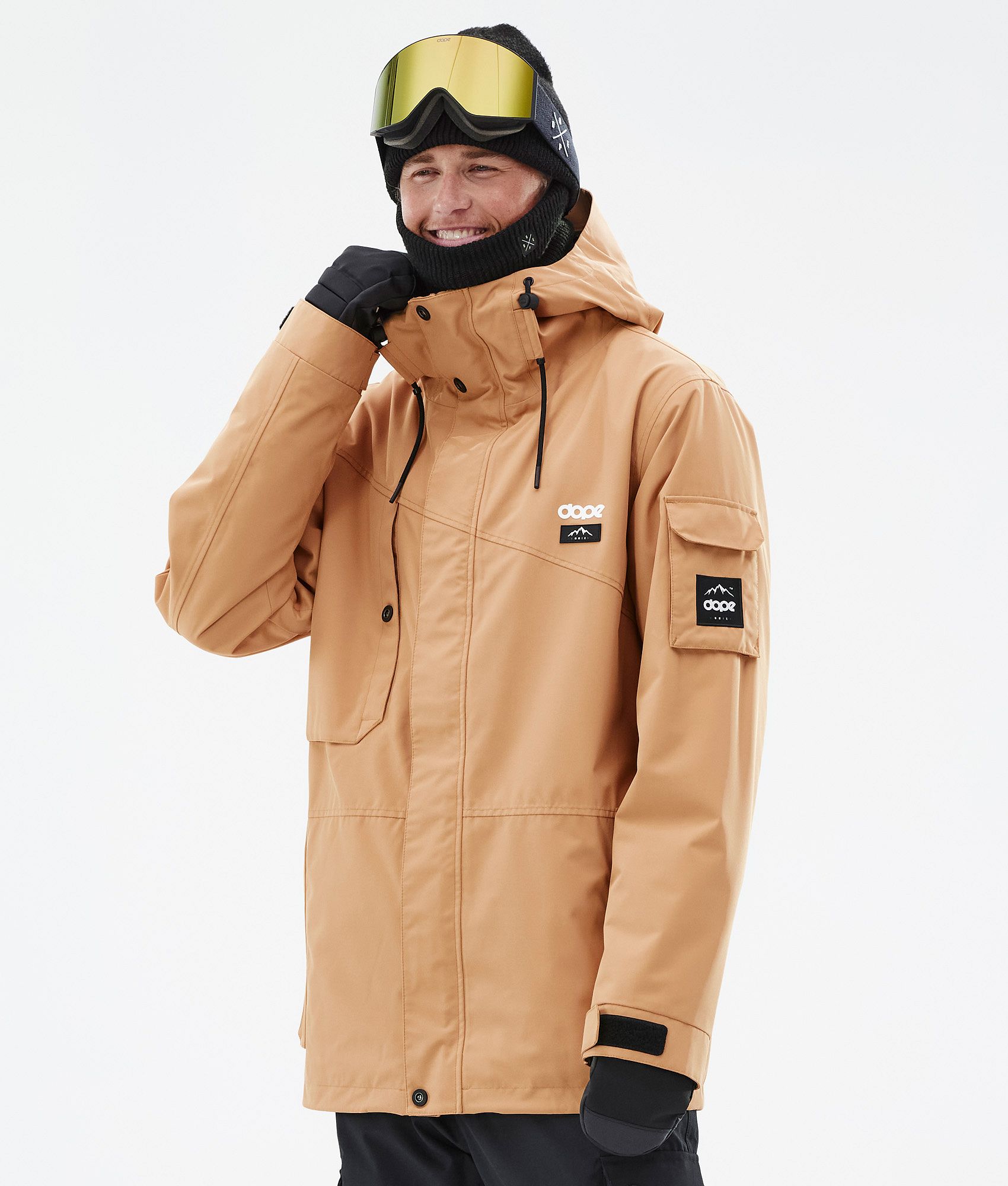 Snowboard Jacket For Men Khaki Yellow