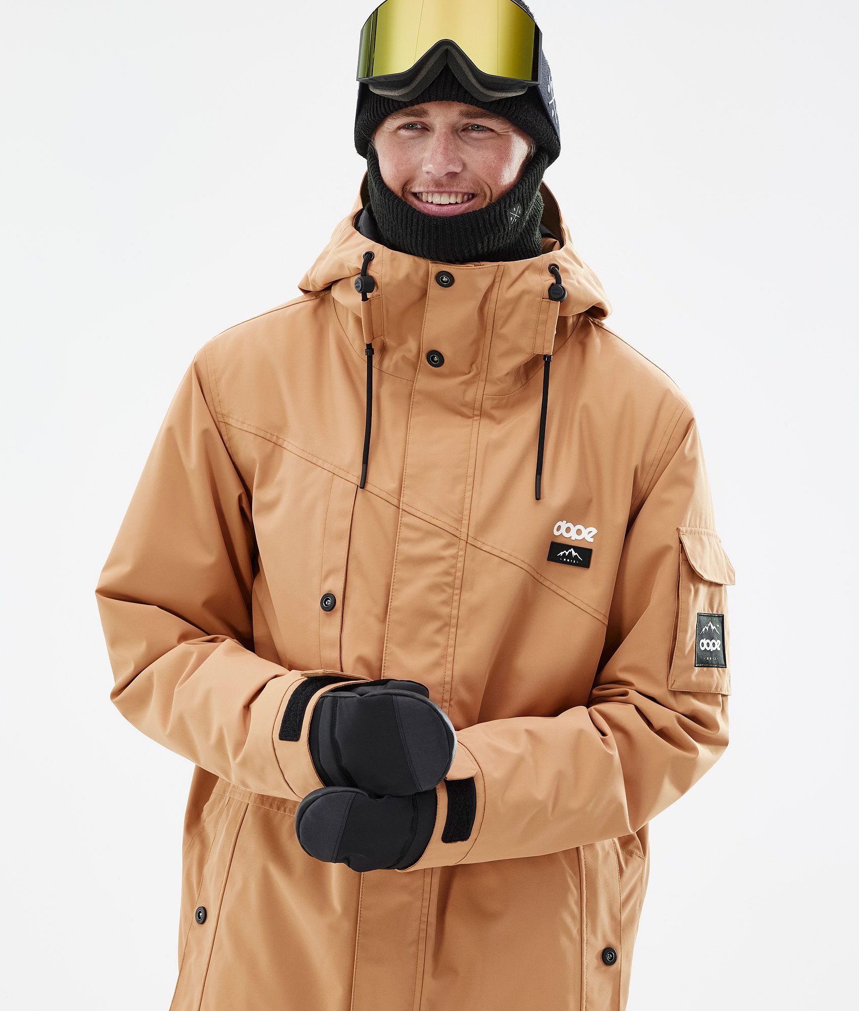 Snowboard Jacket For Men Khaki Yellow