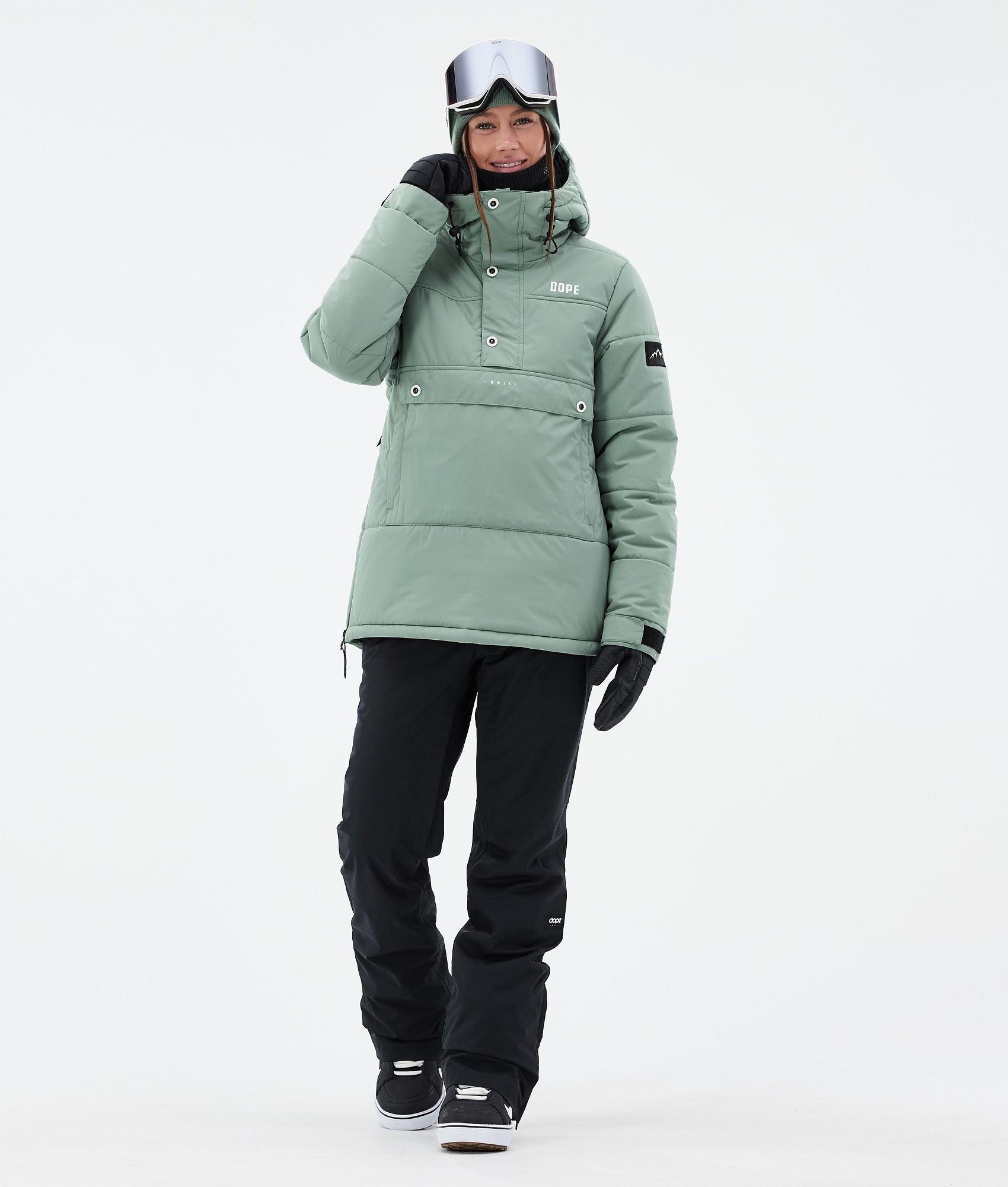 Snowboard Jacket For Women Faded Green