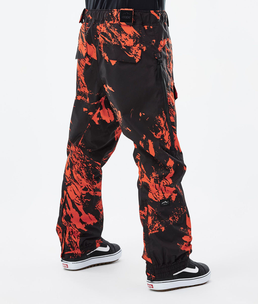 Snowboard Pants For Men Paint Orange
