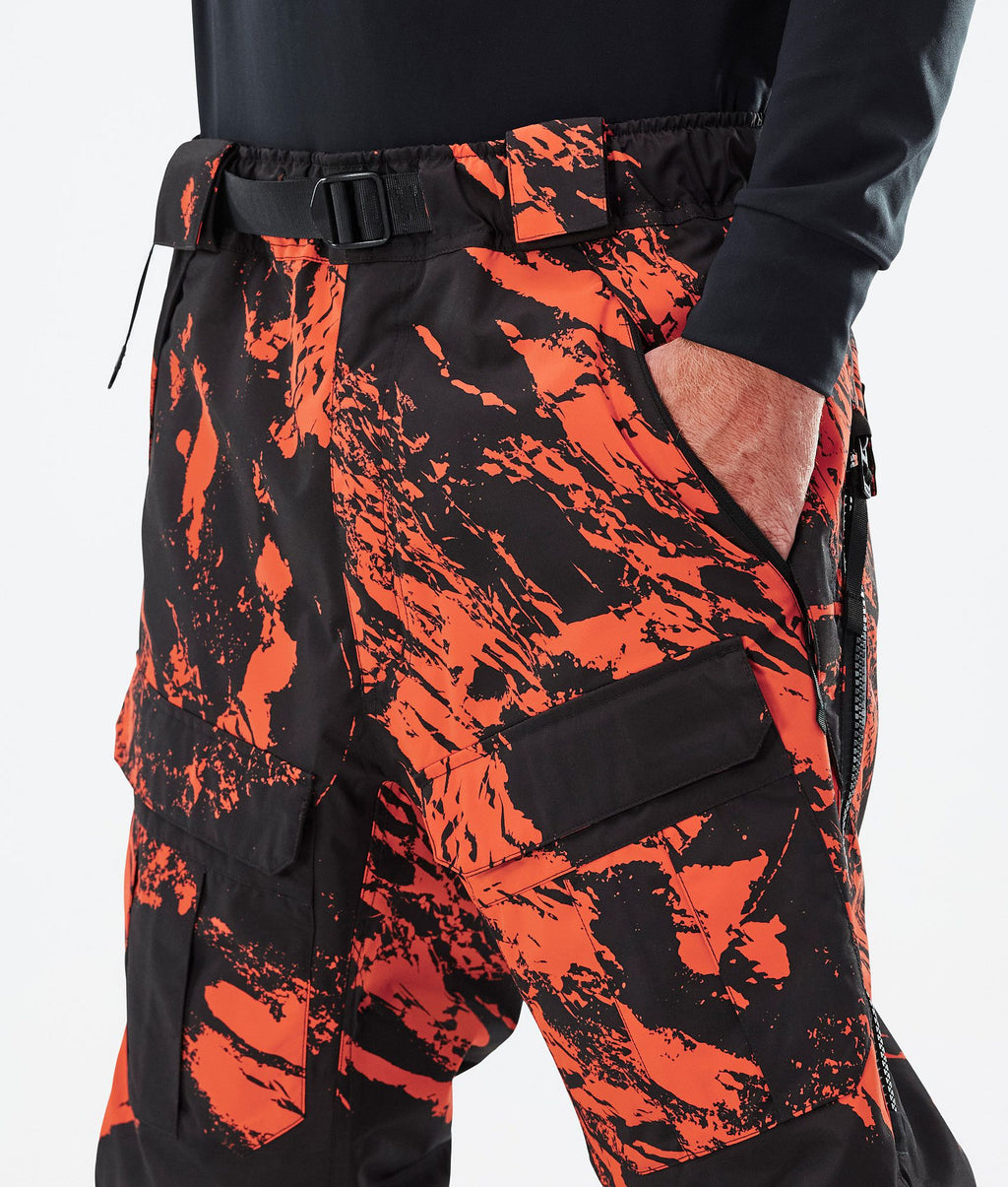 Snowboard Pants For Men Paint Orange