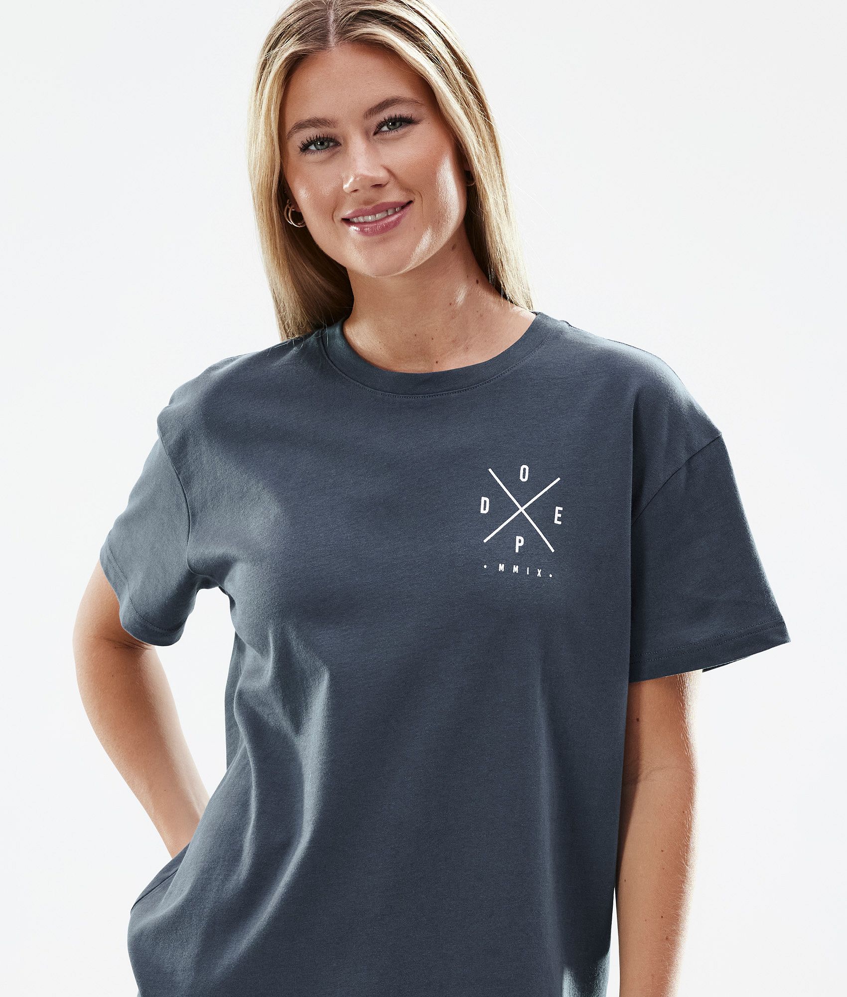 T-shirt Women 2X-Up Metal Blue