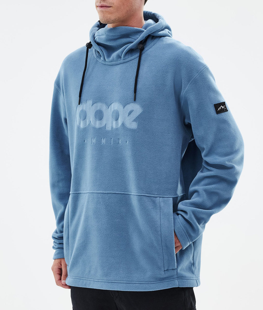 Fleece Hoodie For Men Blue Steel