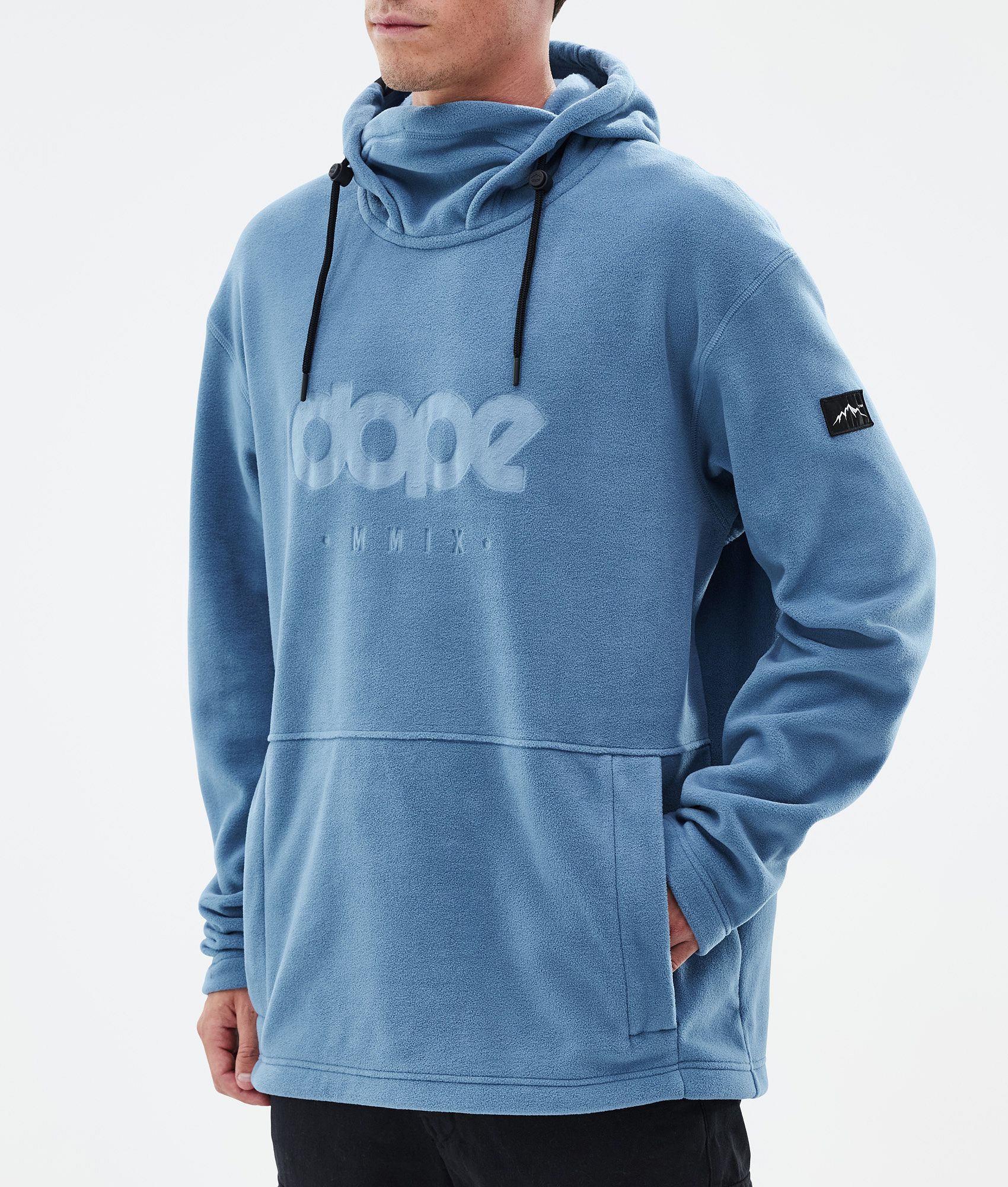 Fleece Hoodie For Men Blue Steel