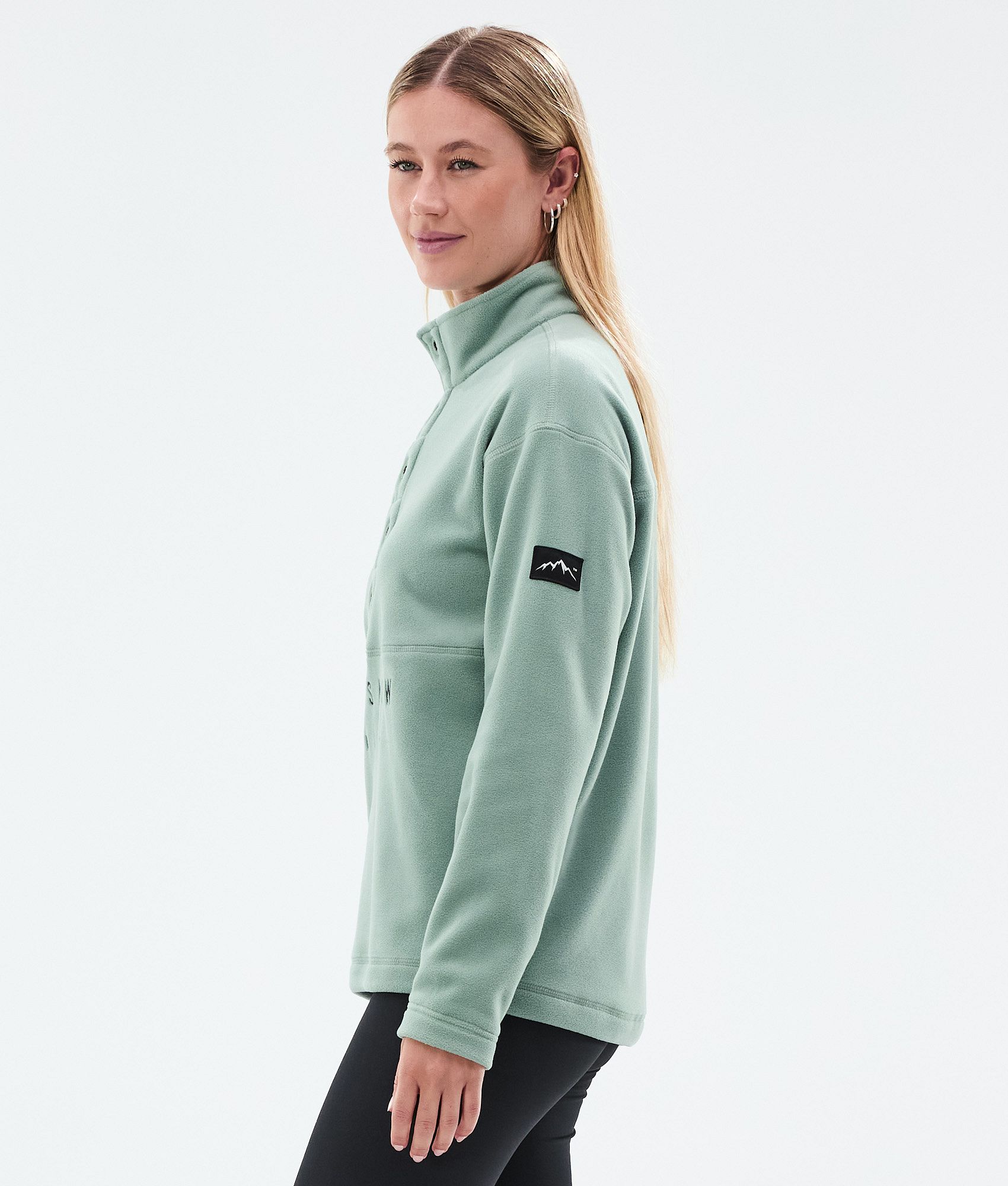 Fleece Sweater For Women Faded Green
