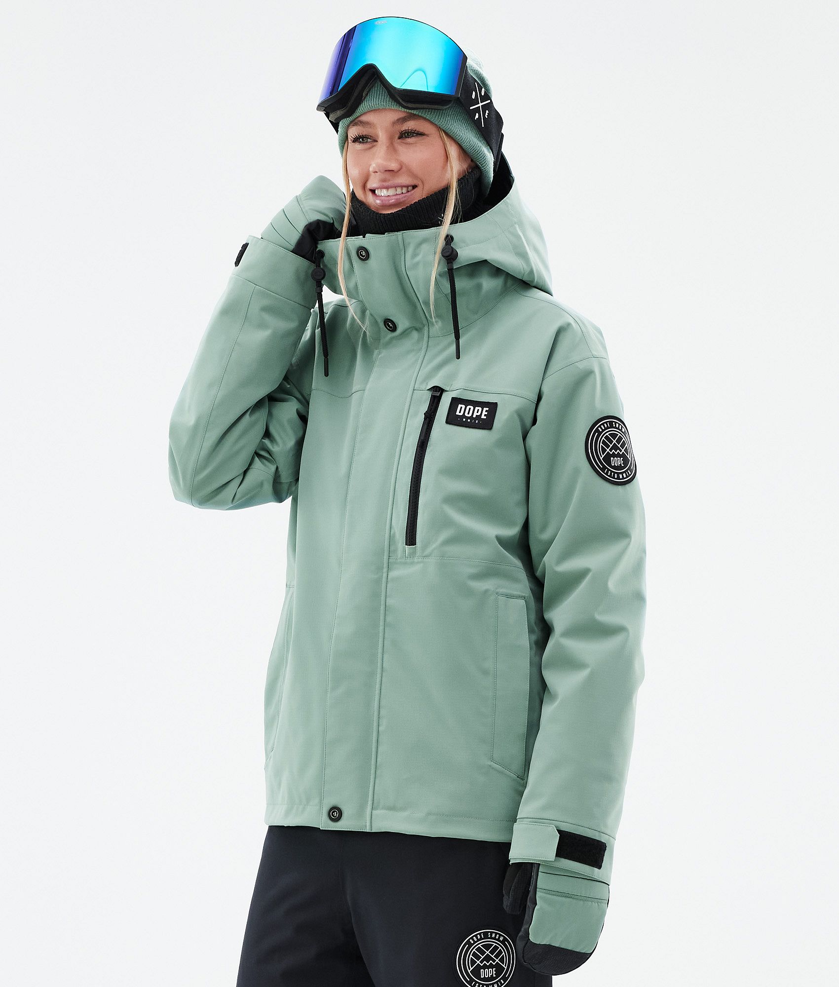 Snowboard Jacket For Women Faded Green