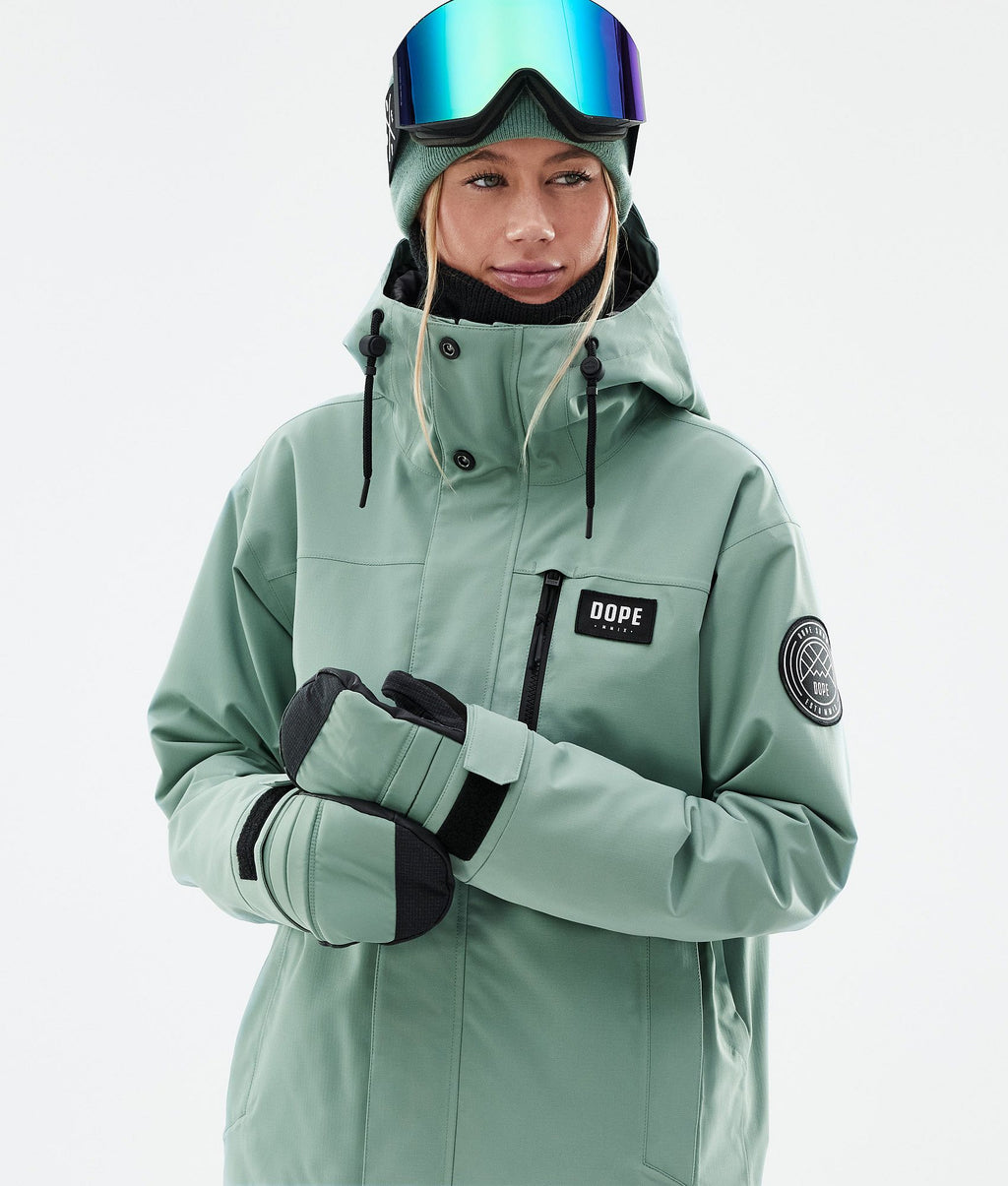 Snowboard Jacket For Women Faded Green