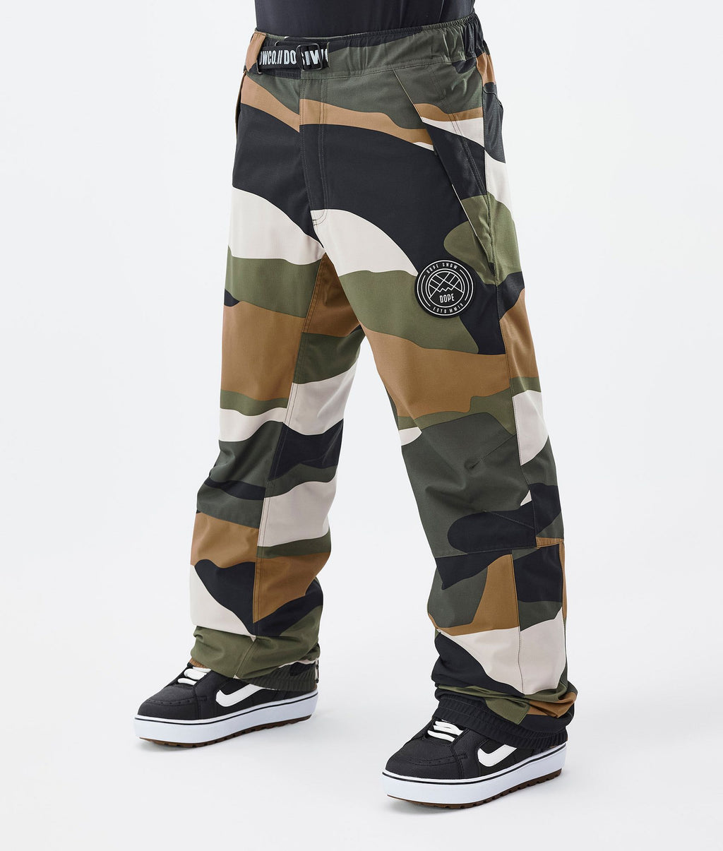 Snowboard Pants For Men Shards Gold Green