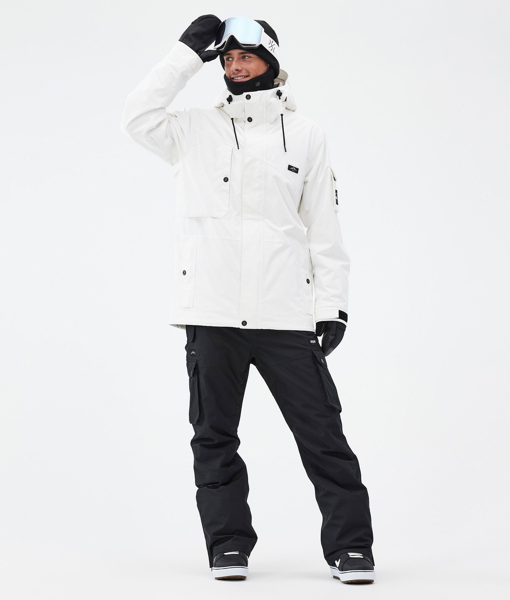 Snowboard Jacket For Men Old White