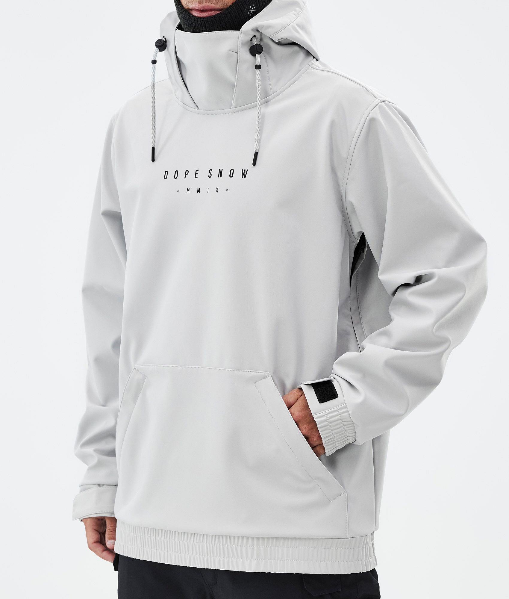 Snowboard Jacket For Men Silhouette Light Grey