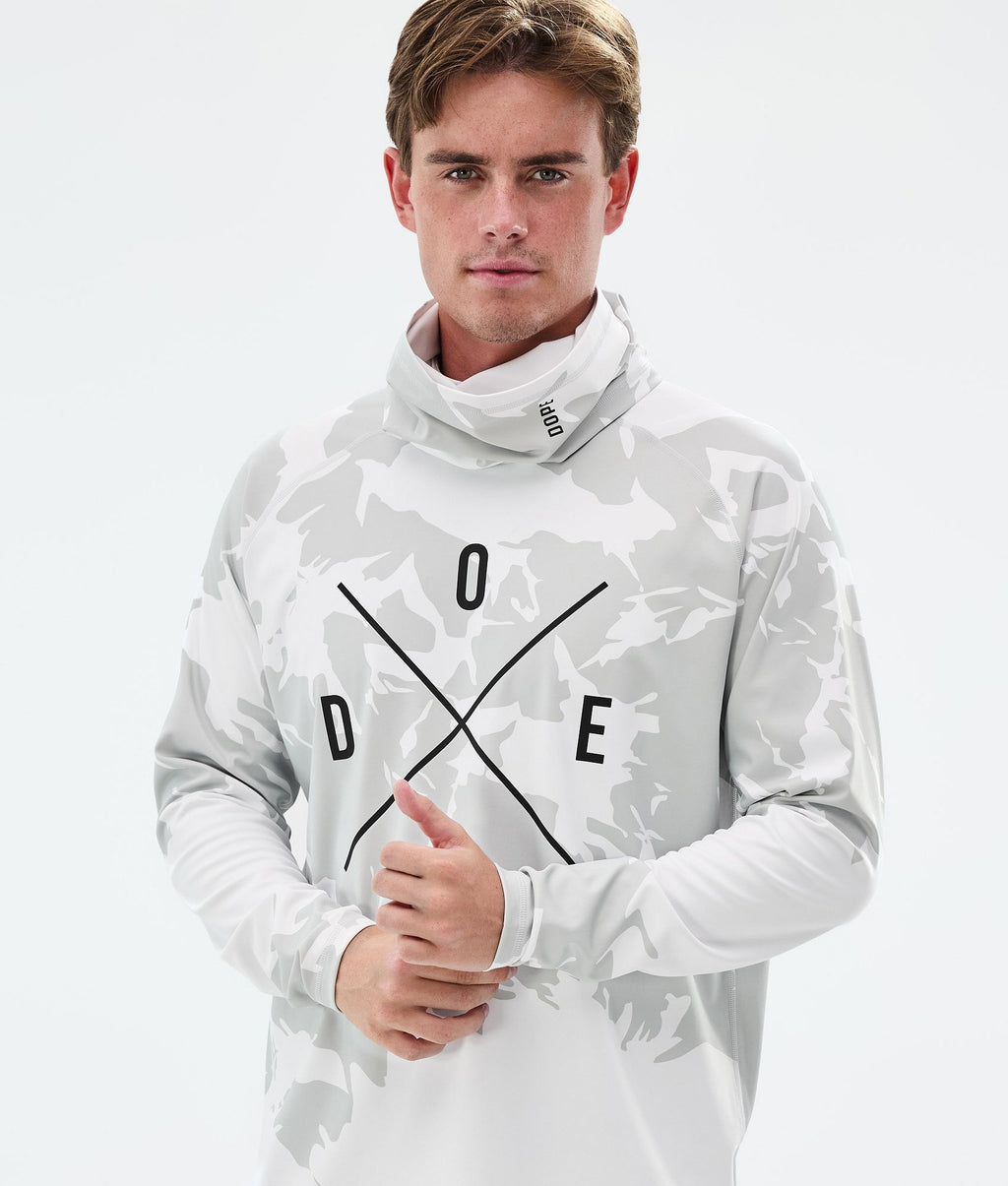 Base Layer Top For Men 2X-Up Grey Camo