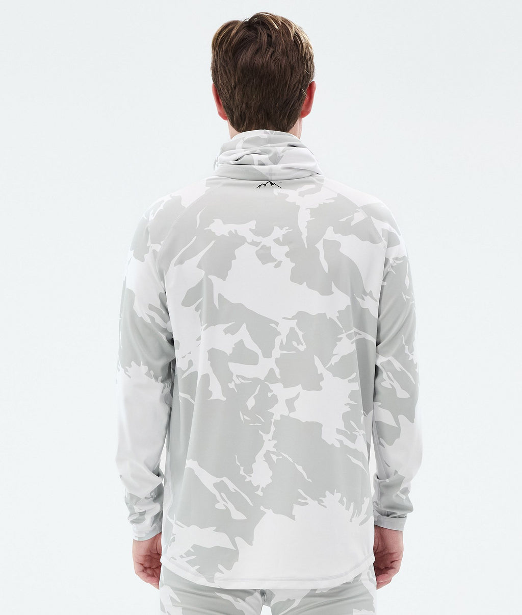 Base Layer Top For Men 2X-Up Grey Camo