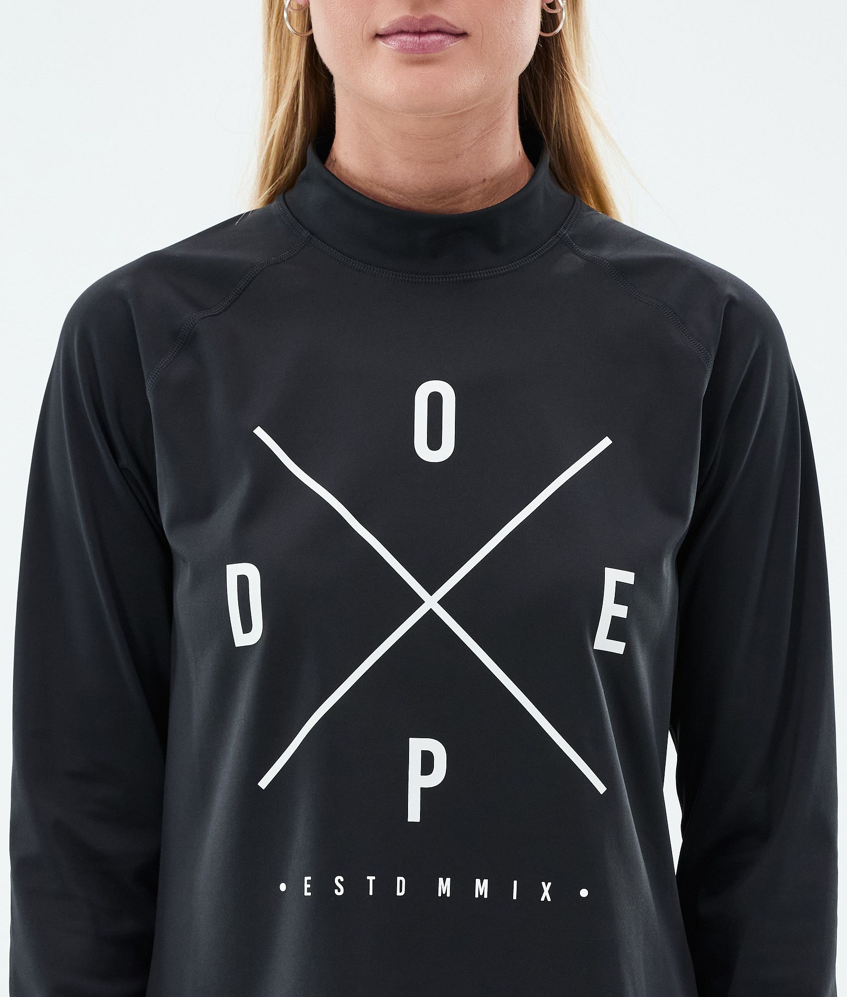 Base Layer Top For Women 2X-Up Black