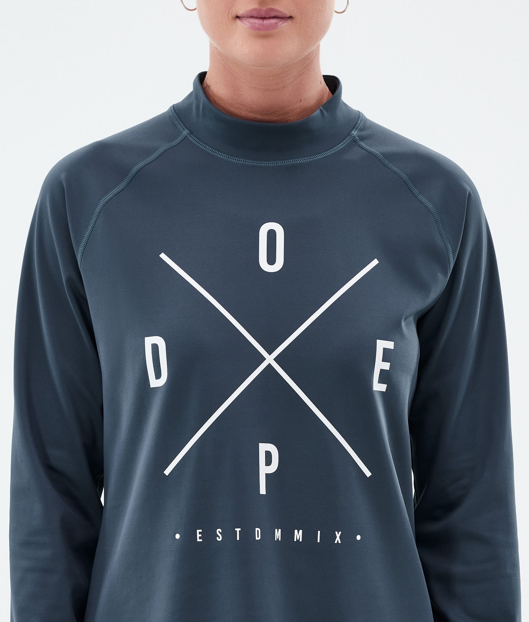 Base Layer Top For Women 2X-Up Metal Blue