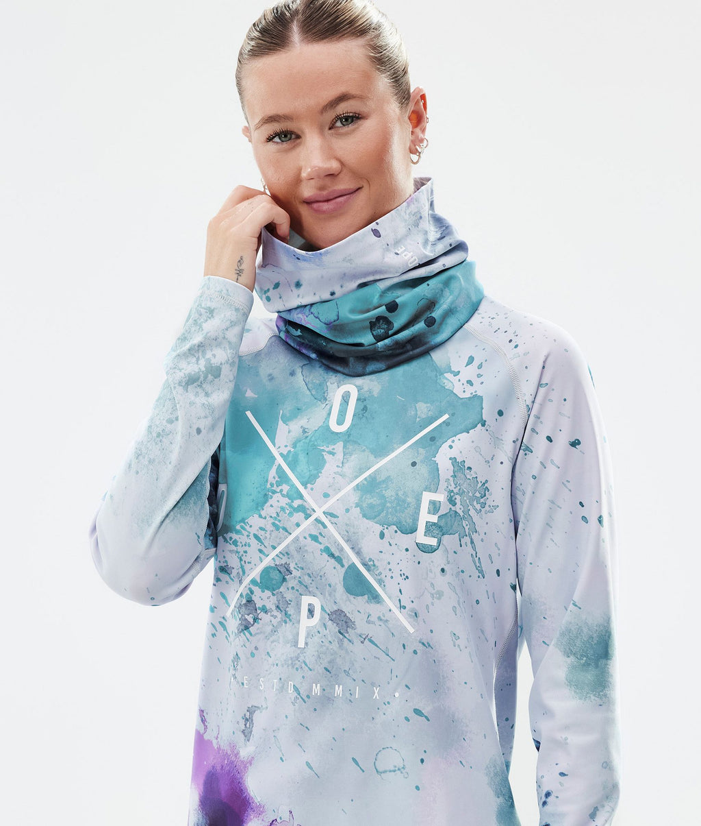 Base Layer Top For Women 2X-Up Spray Green Grape