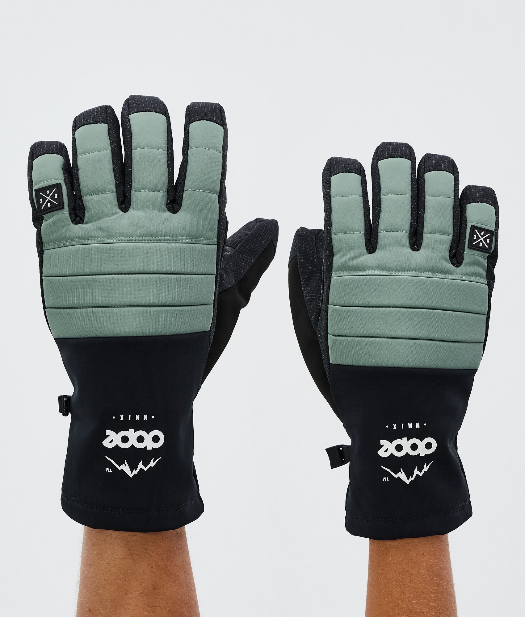 Ski Gloves Faded Green