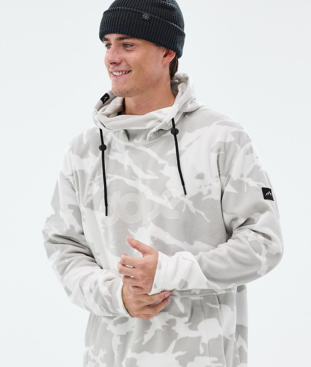 Fleece Hoodie For Men Grey Camo