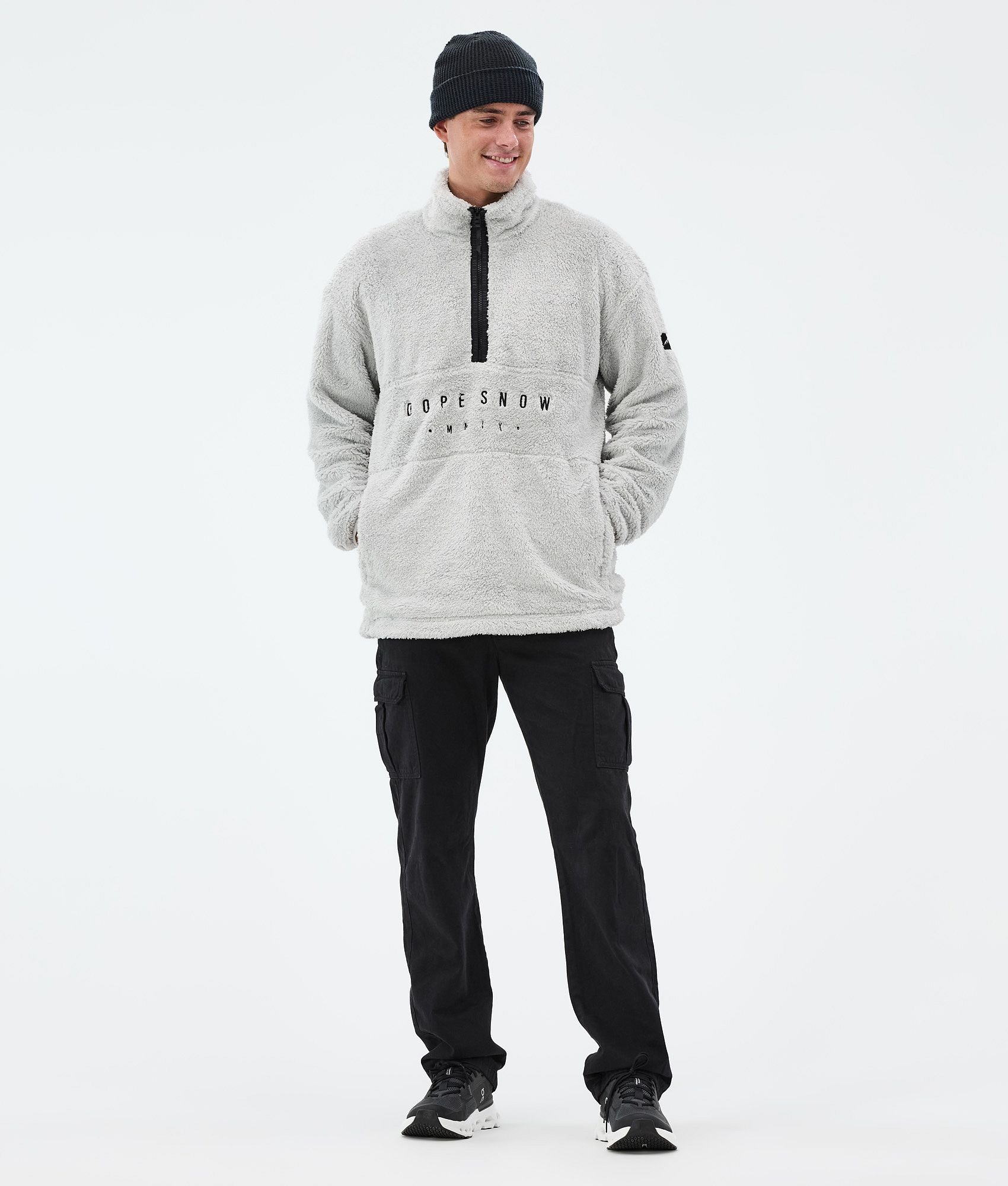 Fleece Sweater For Men Light Grey