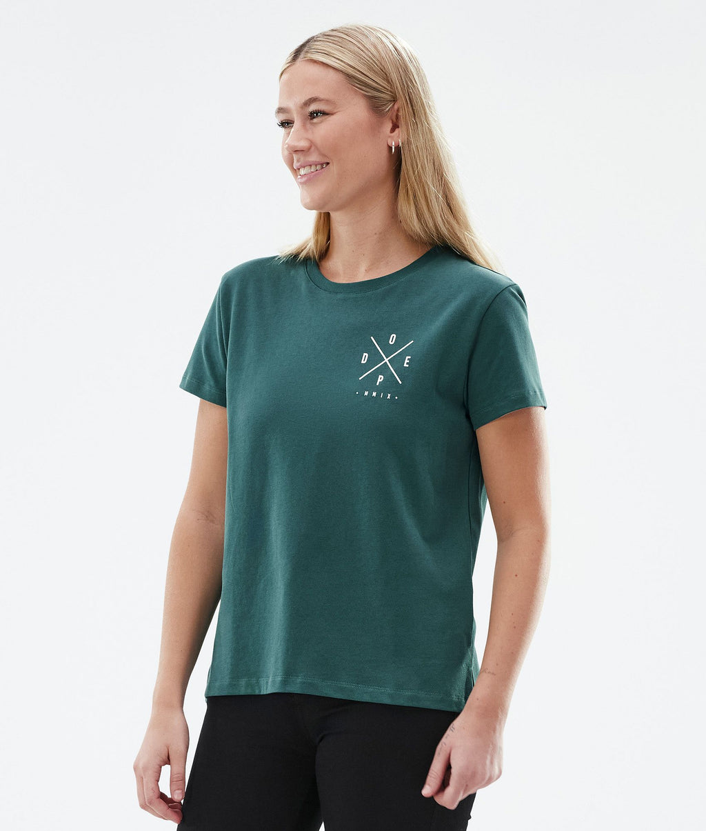 T-shirt Women 2X-Up Bottle Green