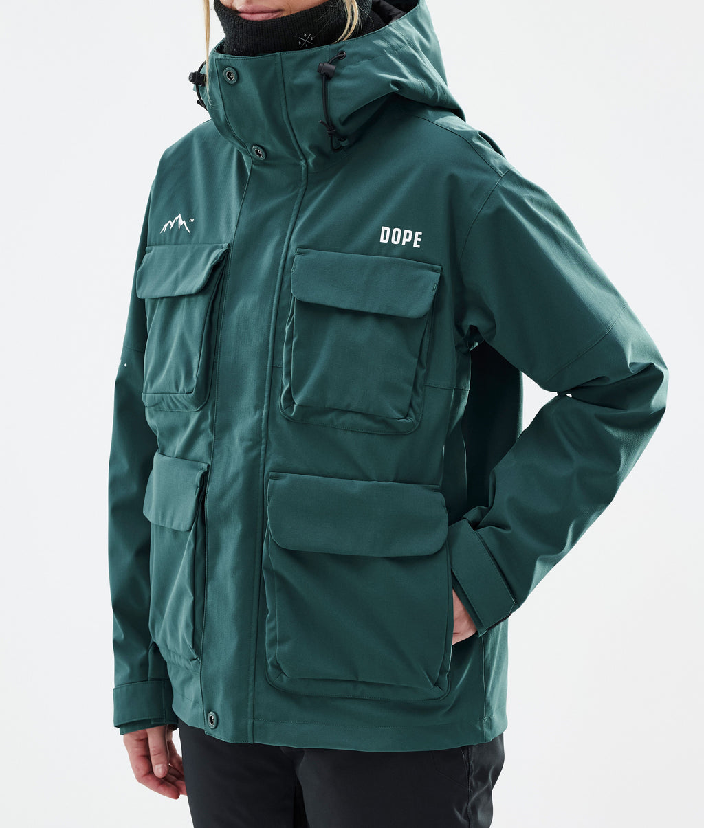 Snowboard Jacket For Women Bottle Green