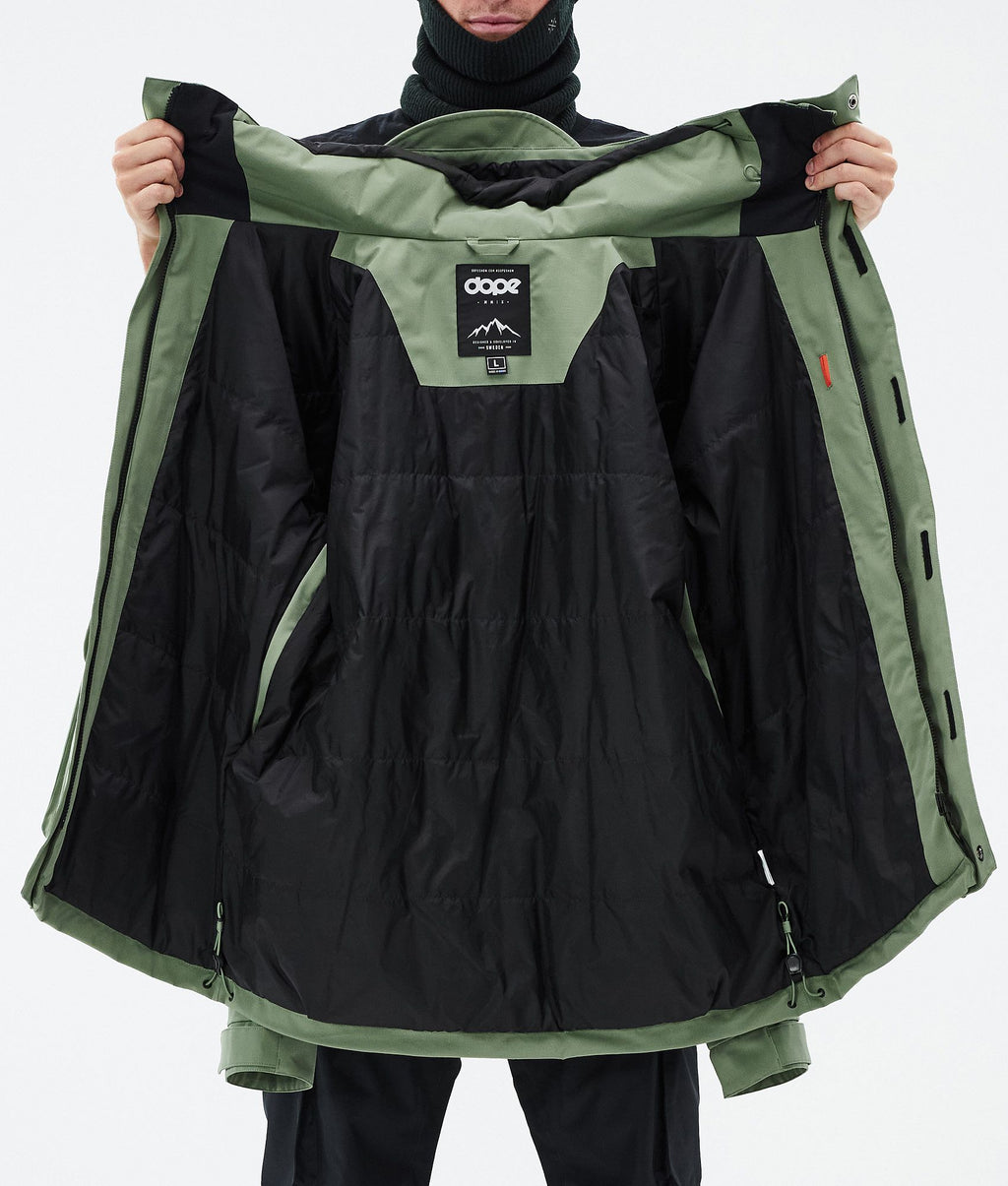 Snowboard Jacket For Men Moss Green