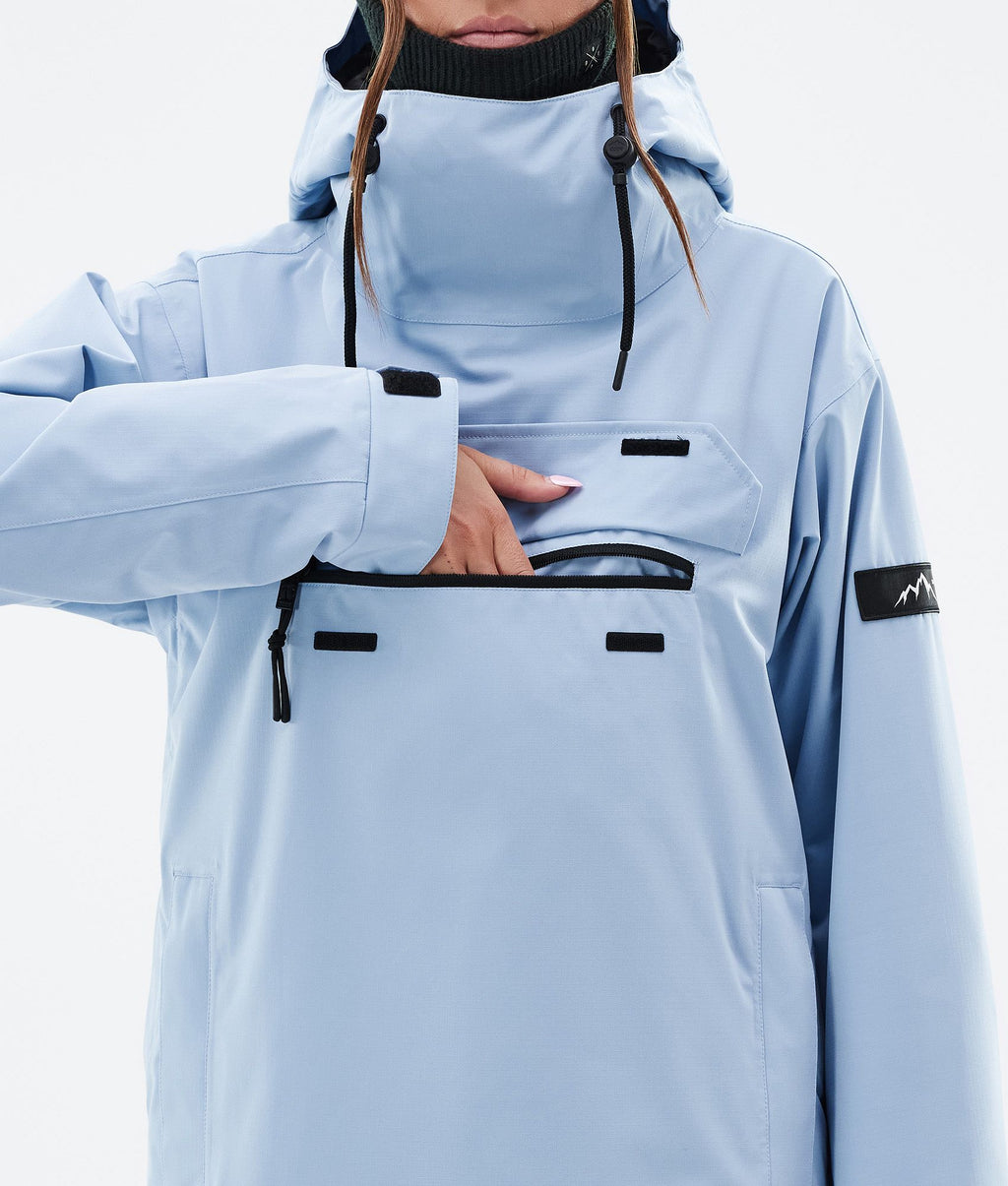 Snowboard Jacket For Women Corduroy Light Blue