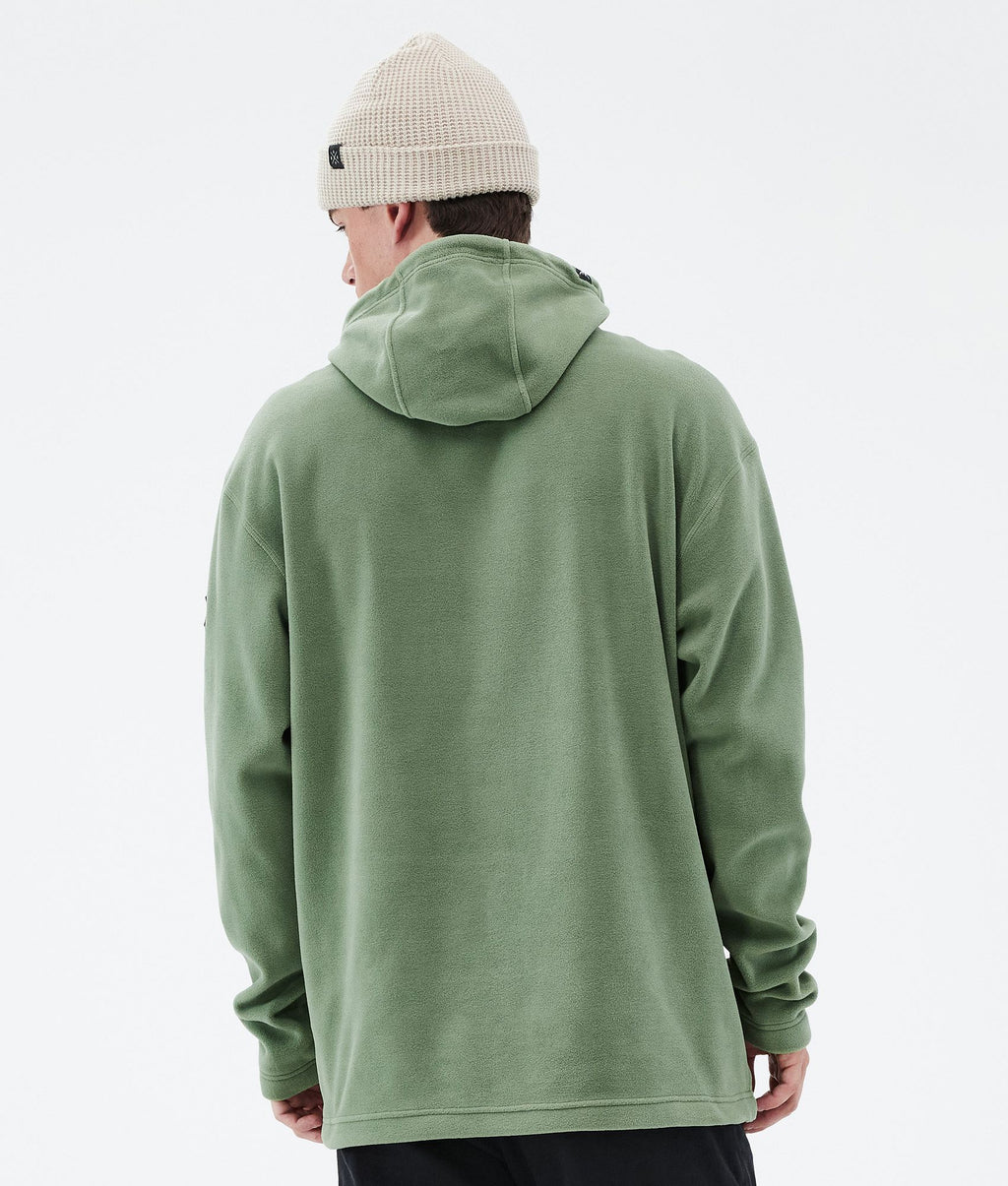 Fleece Hoodie For Men Moss Green