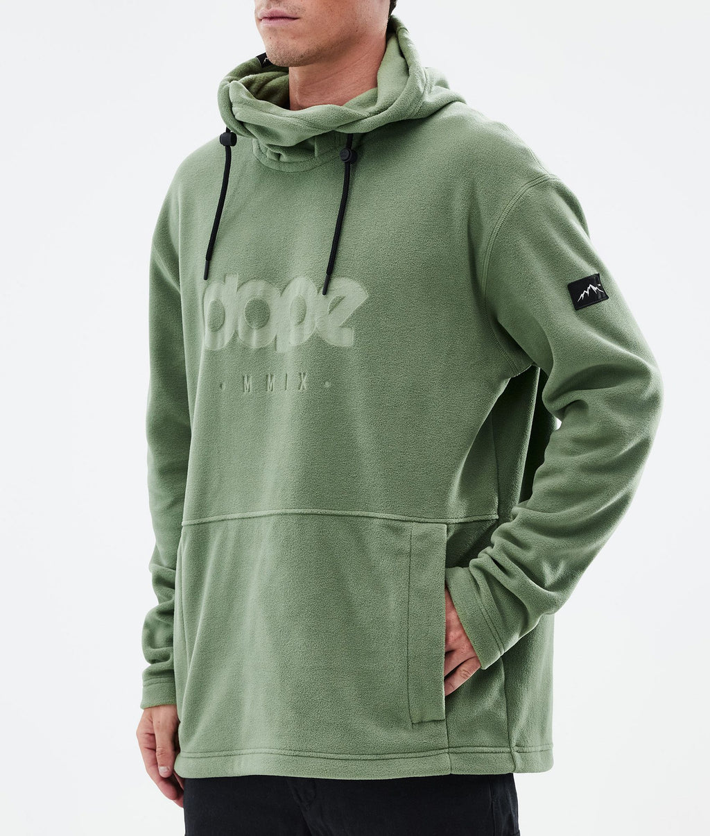 Fleece Hoodie For Men Moss Green