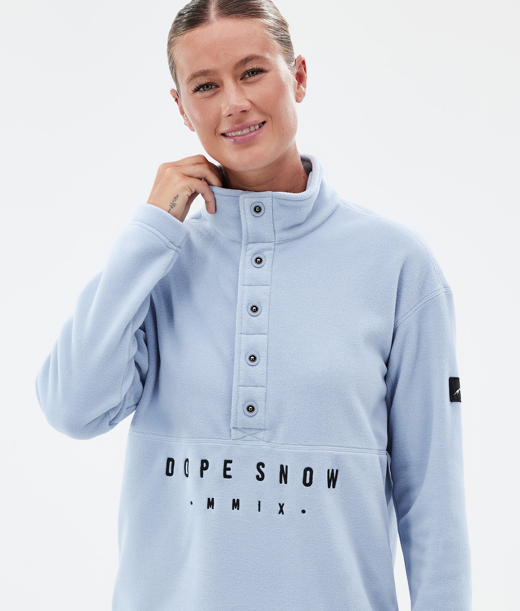 Fleece Sweater For Women Light Blue