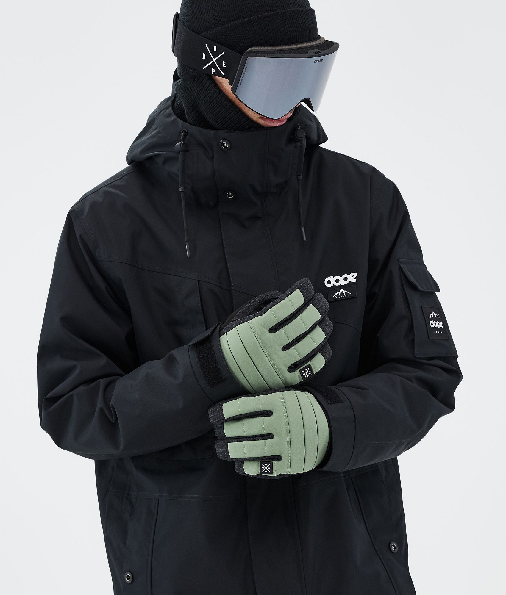 Ski Gloves Moss Green