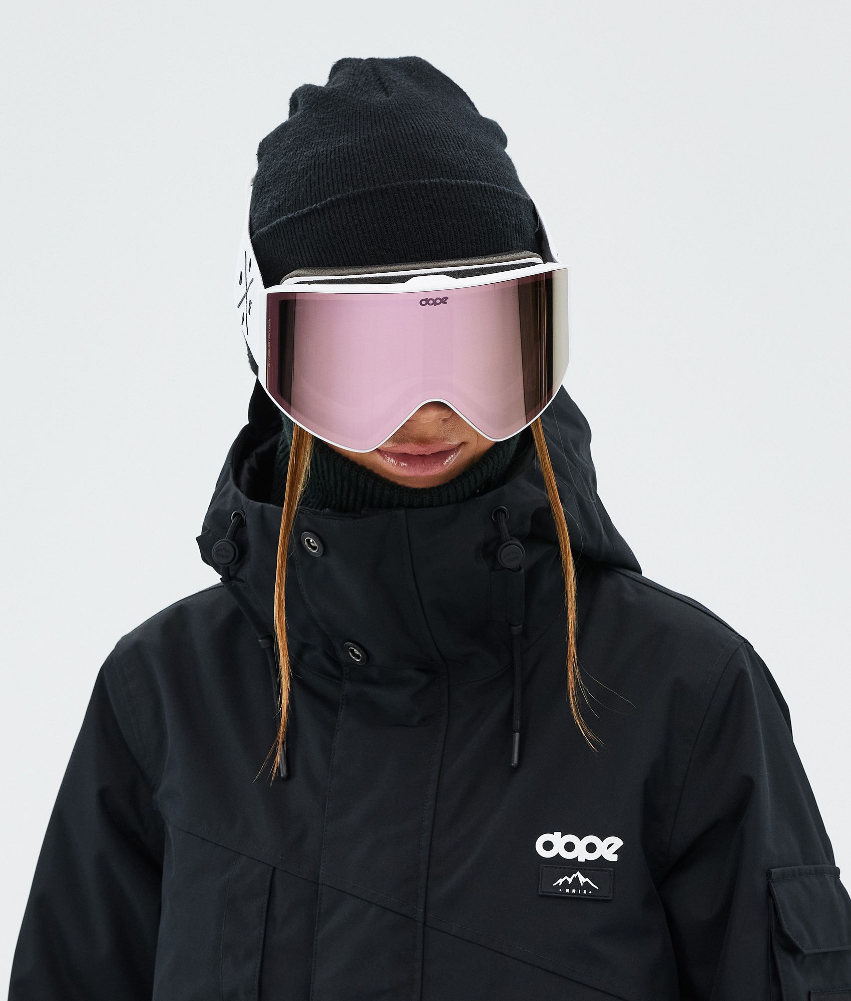 Ski Goggles White/Champagne Mirror