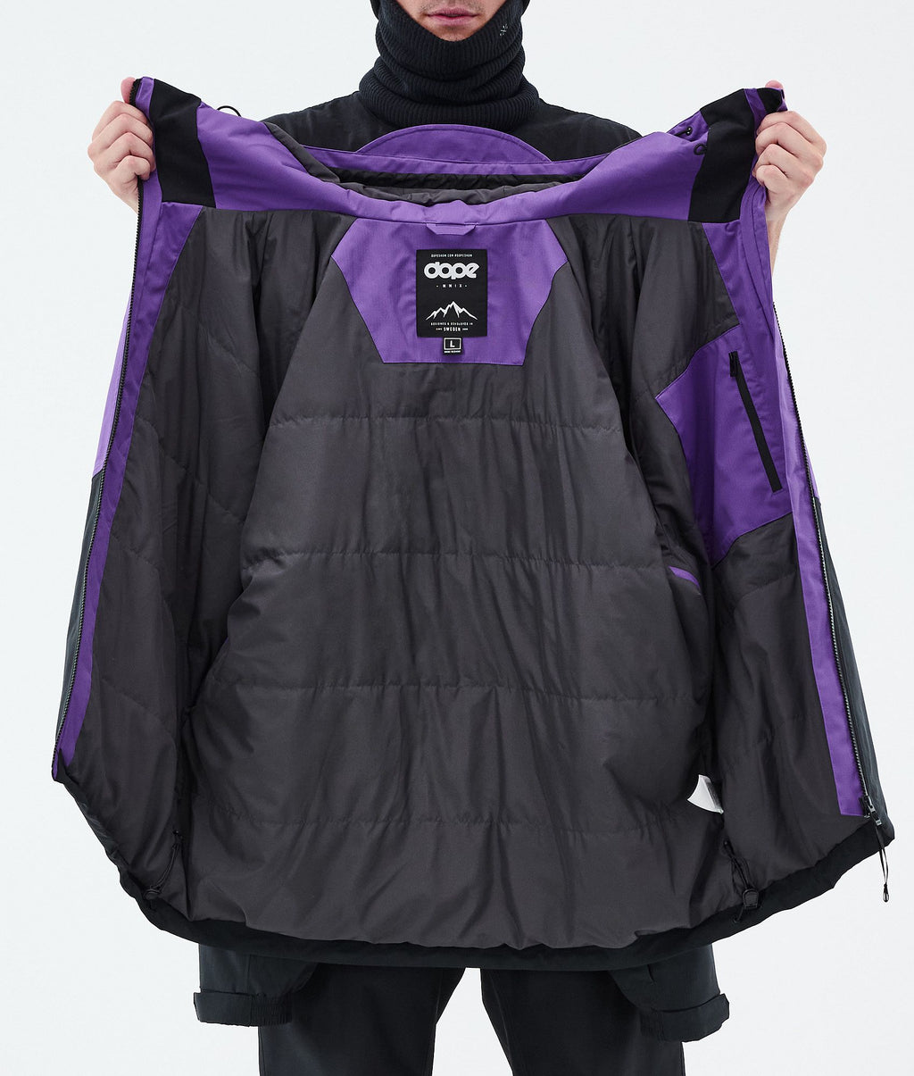 Snowboard Jacket For Men Sport Vivid Purple/Red/Black