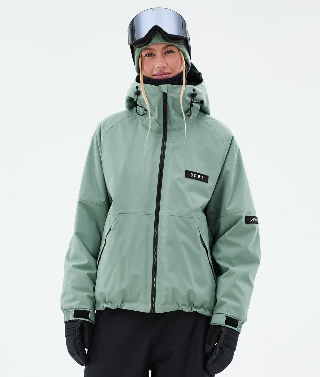 Snowboard Jacket For Women Faded Green