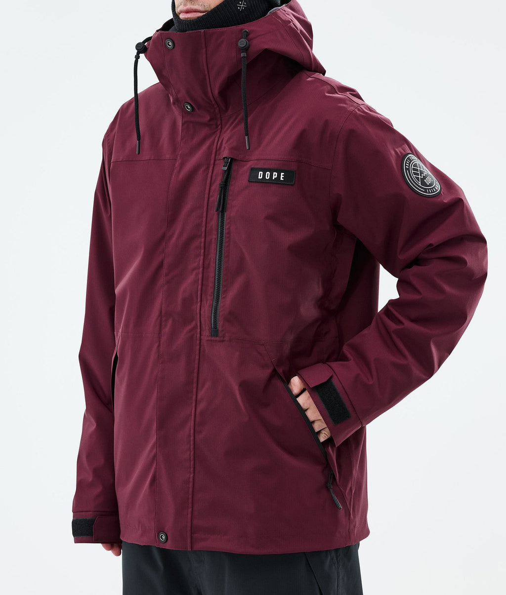 Snowboard Jacket For Men Burgundy