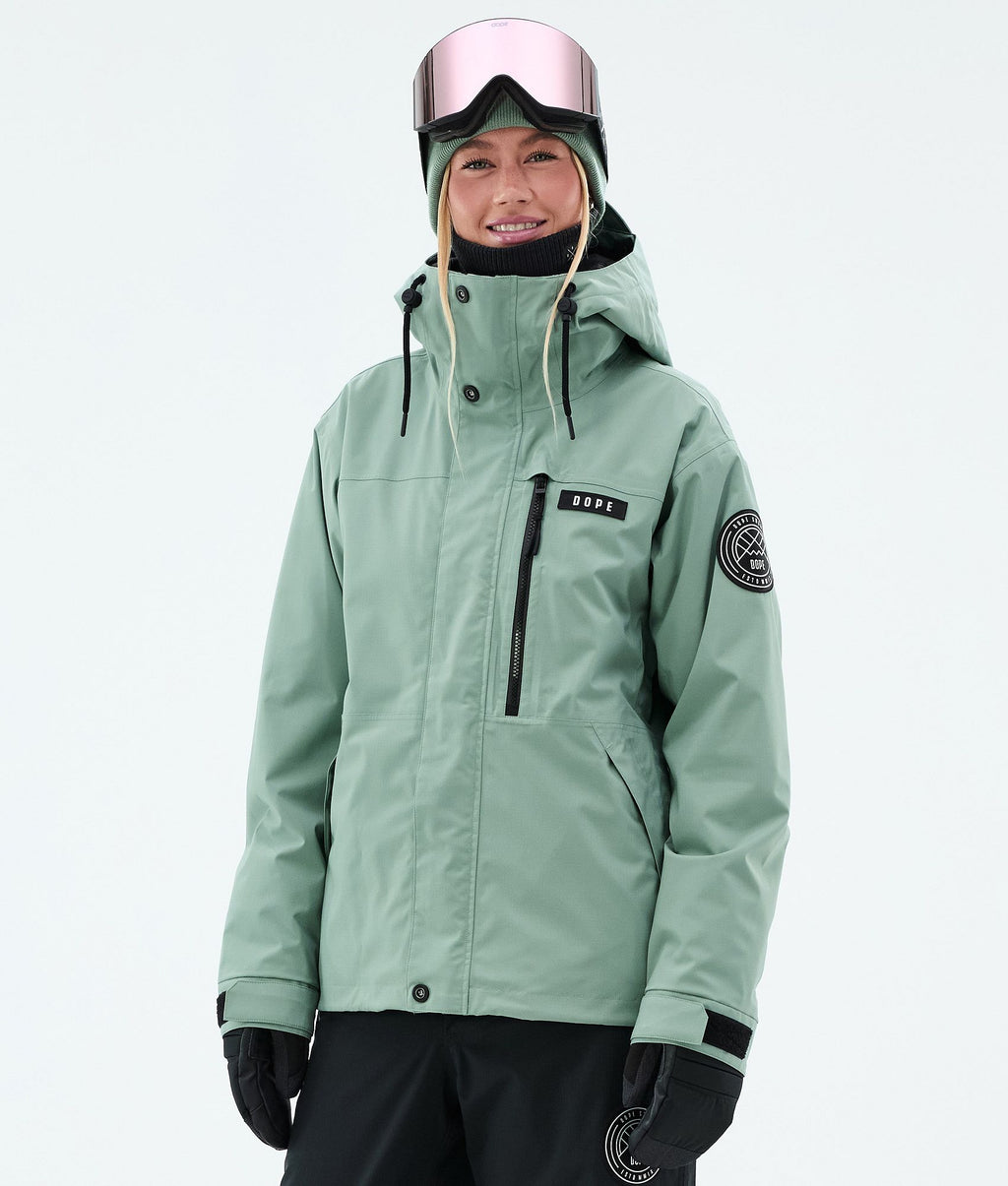 Snowboard Jacket For Women Faded Green