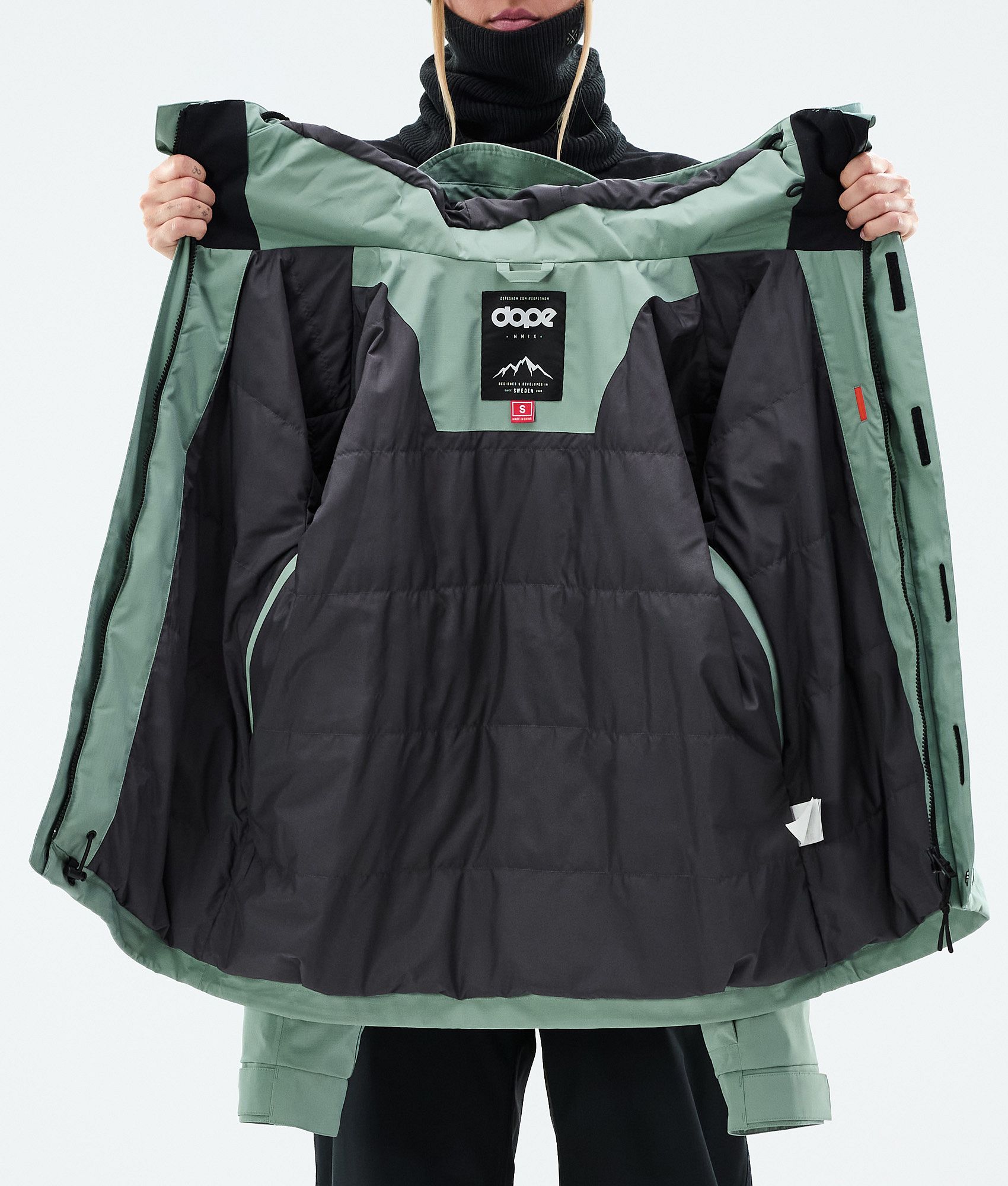 Snowboard Jacket For Women Faded Green