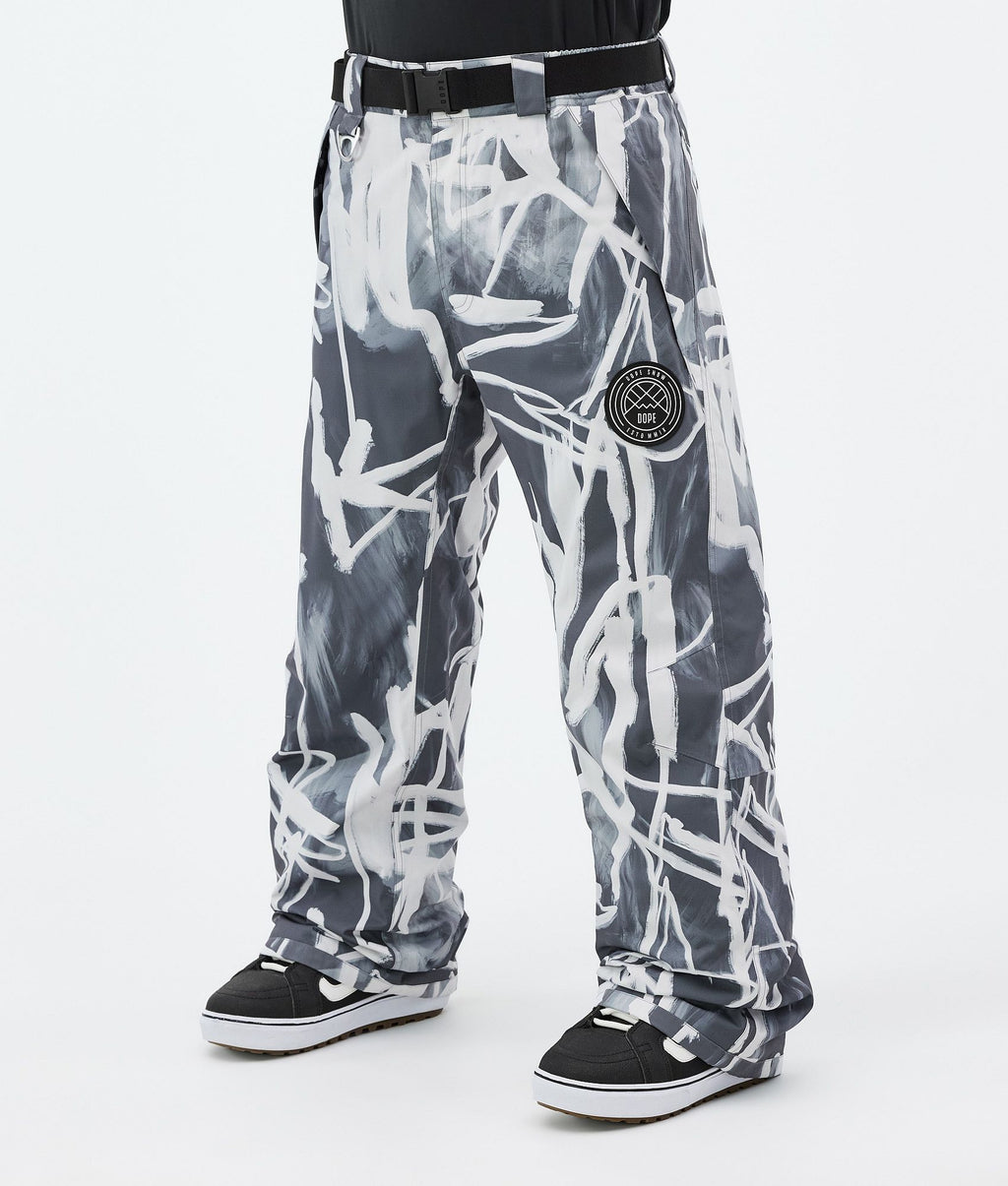 Snowboard Pants For Men Scribble Black